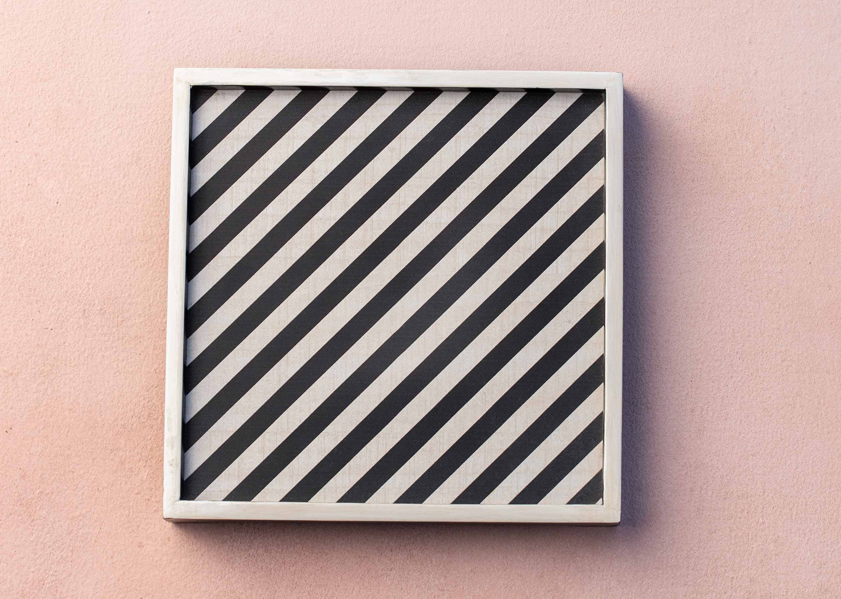 Mime Stripe Wooden Tray - Small - Image 3