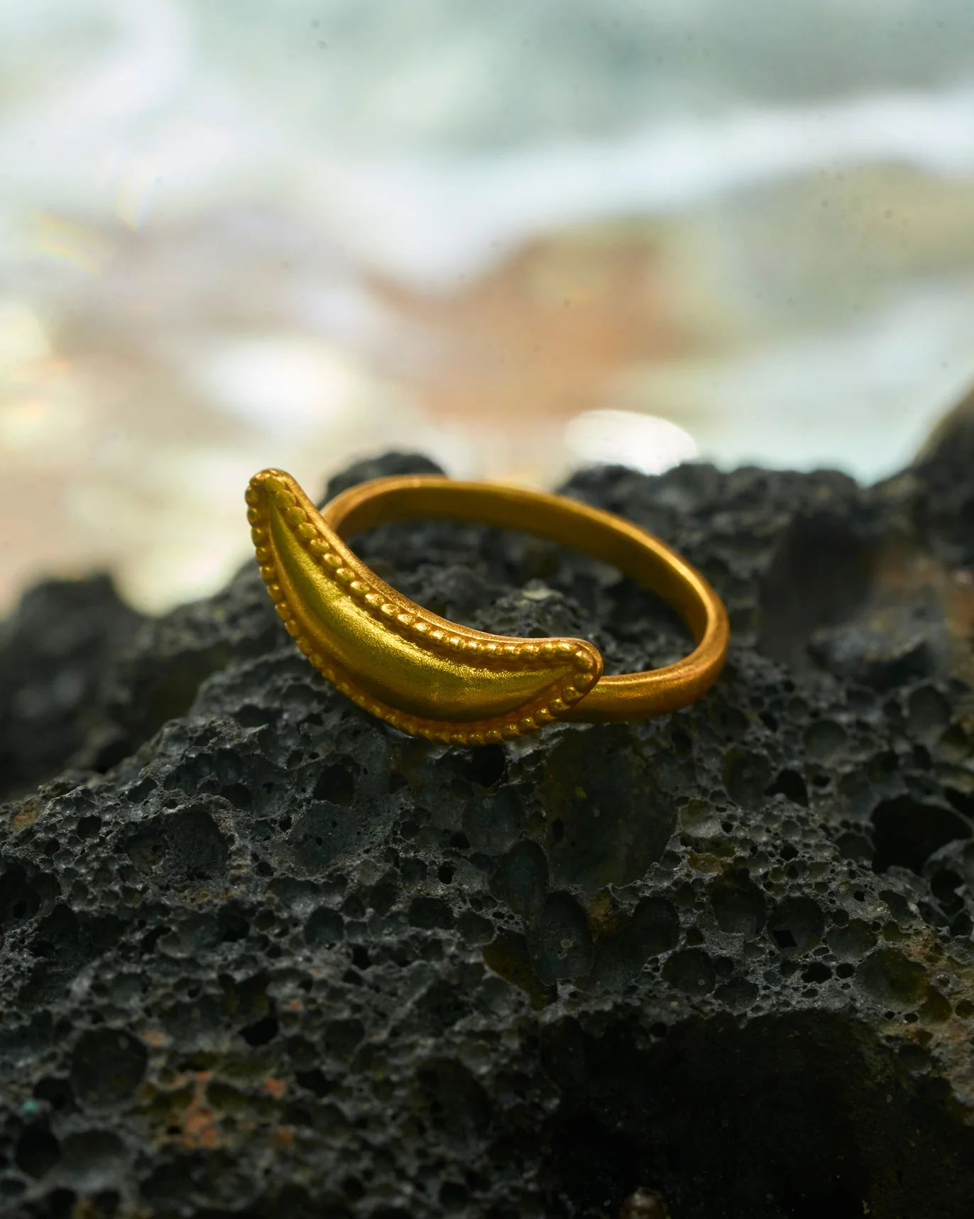 Mini Israt Ring - Gold - Image 2