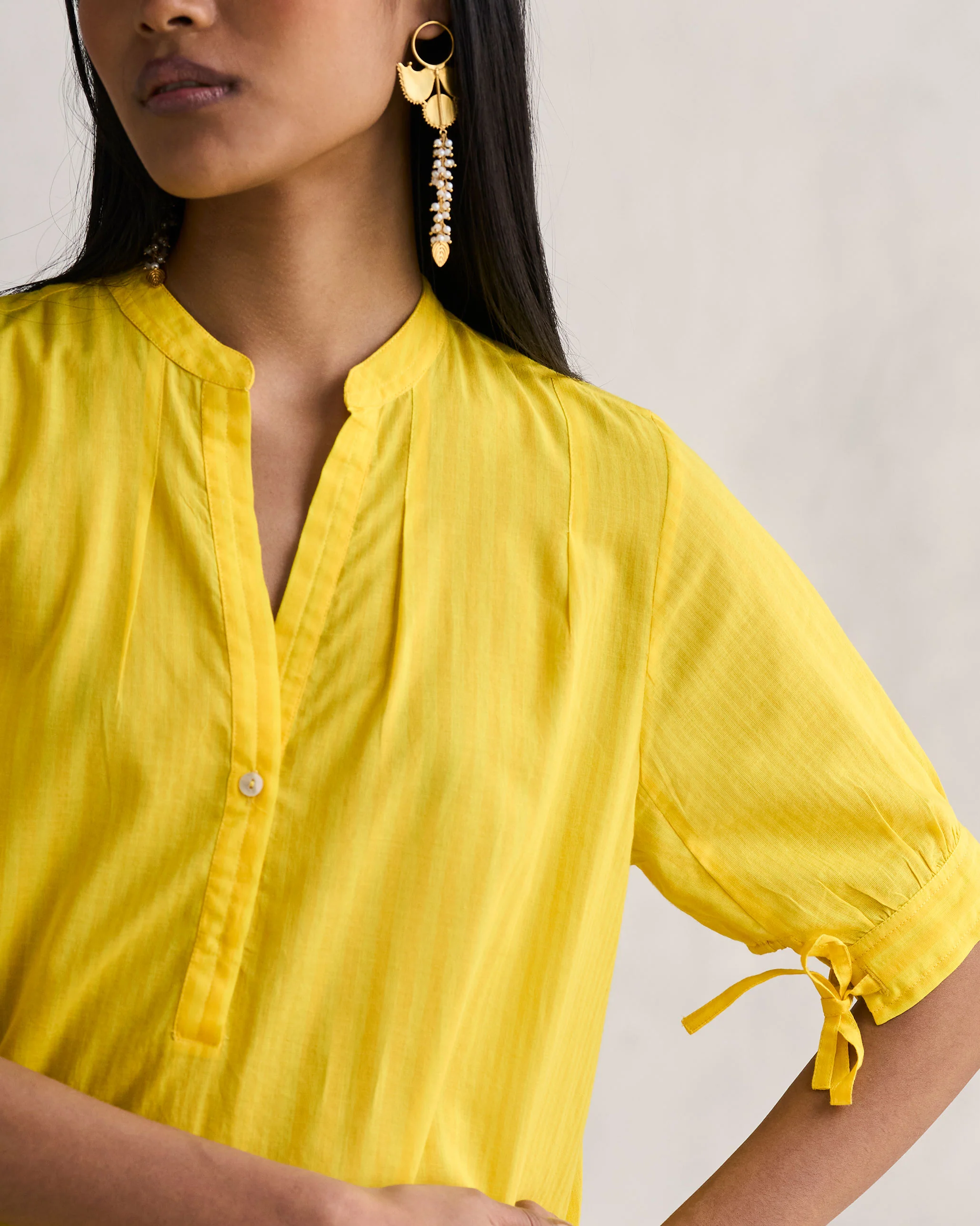 Mira Kurta - Yellow - Image 3