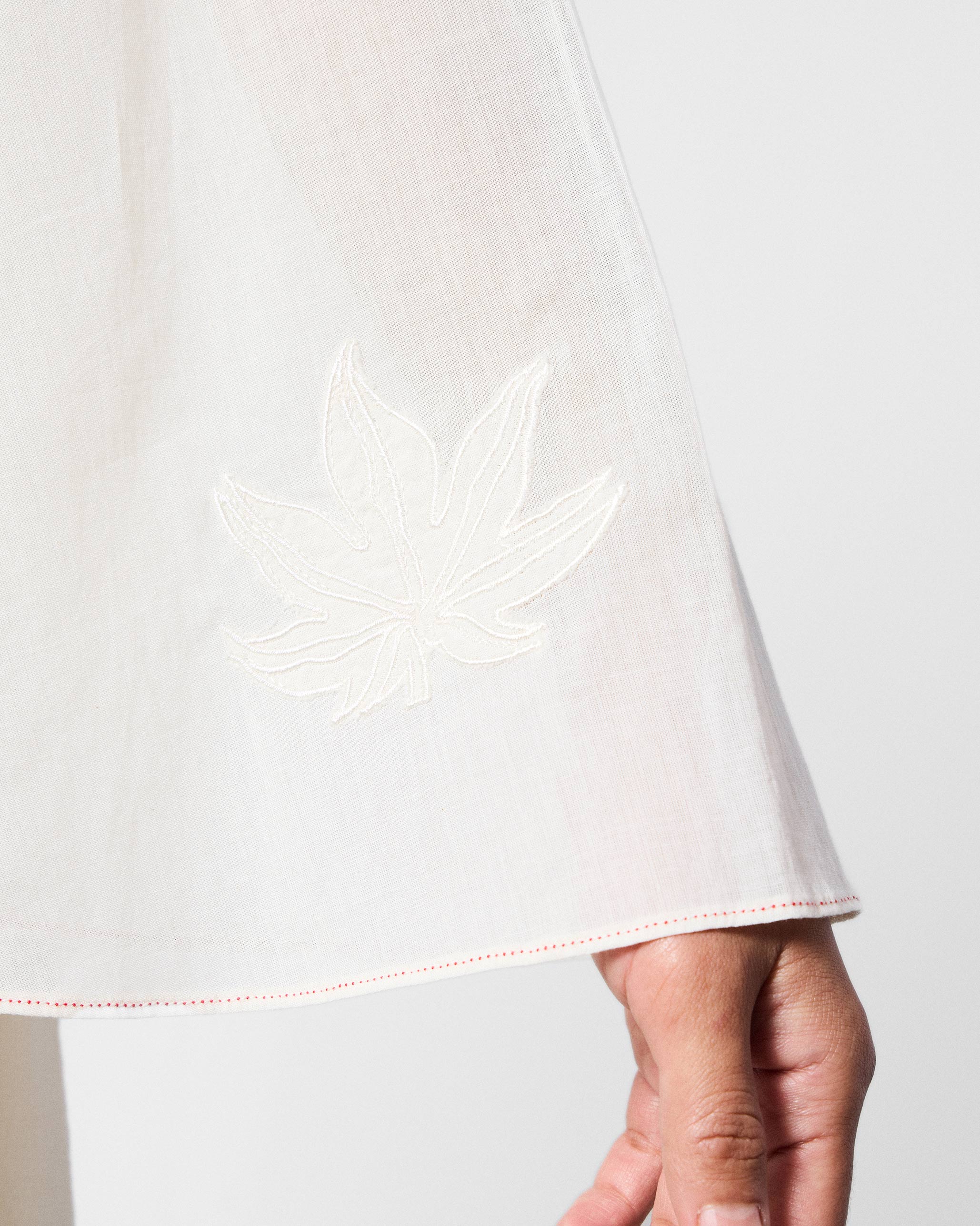 Mirai Kurta - White Embroidered - Image 6