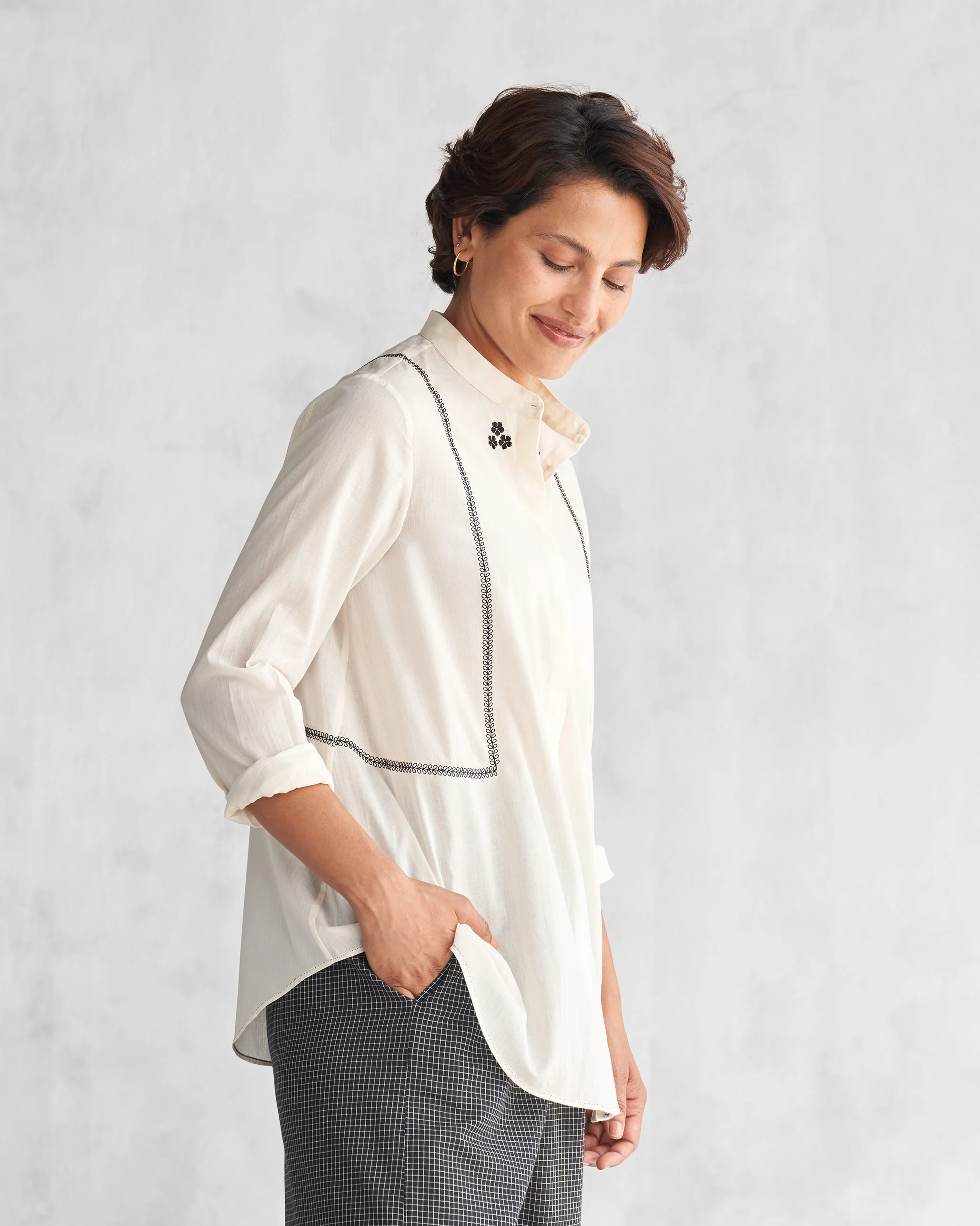 Miriam Shirt - Ivory - Image 2