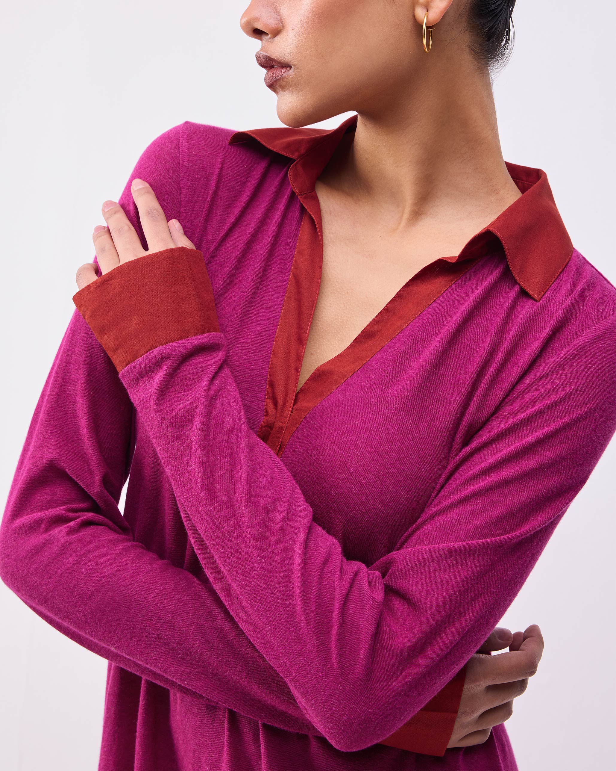 Miryam Dress - Berry - Image 3