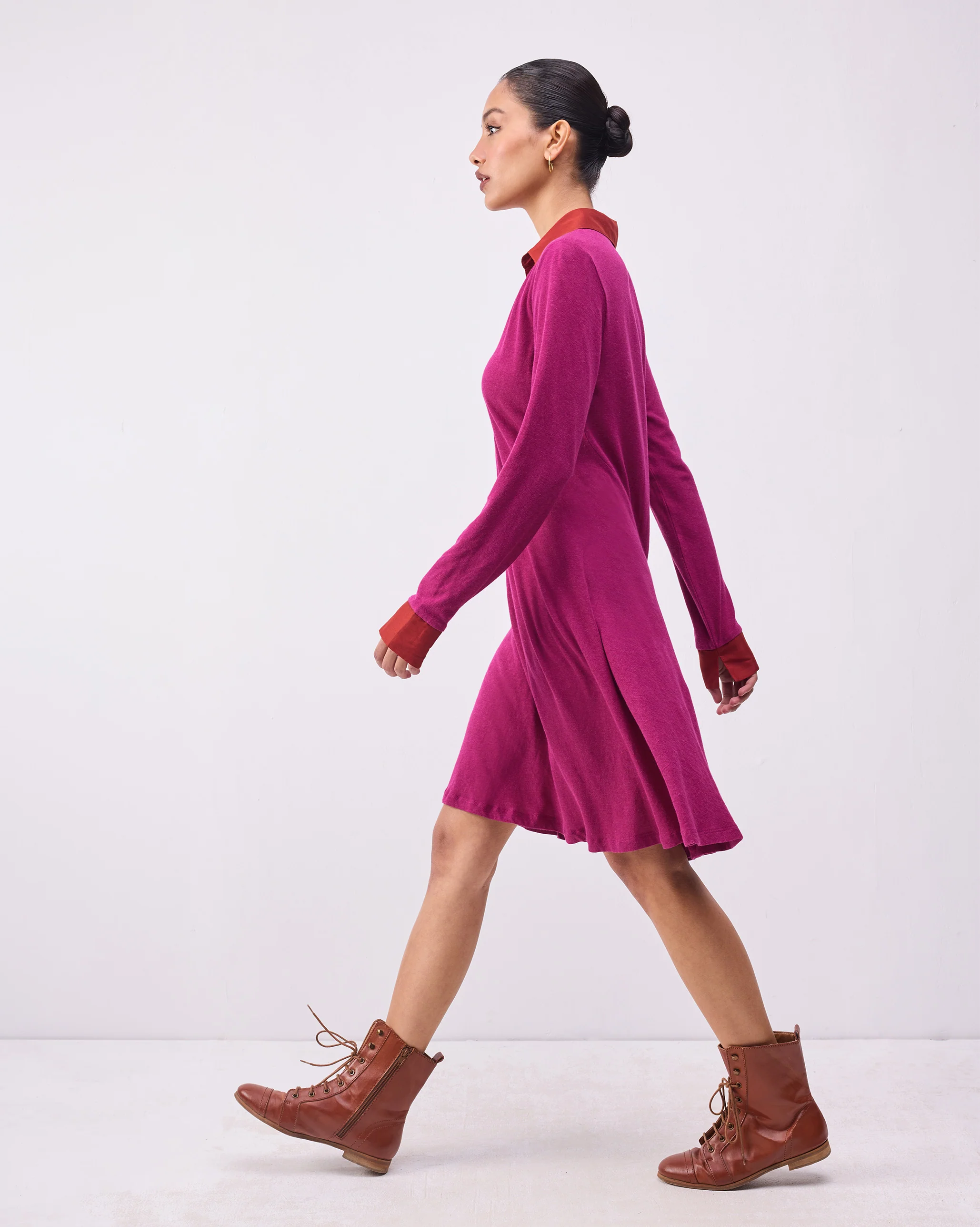 Miryam Dress - Berry - Image 4