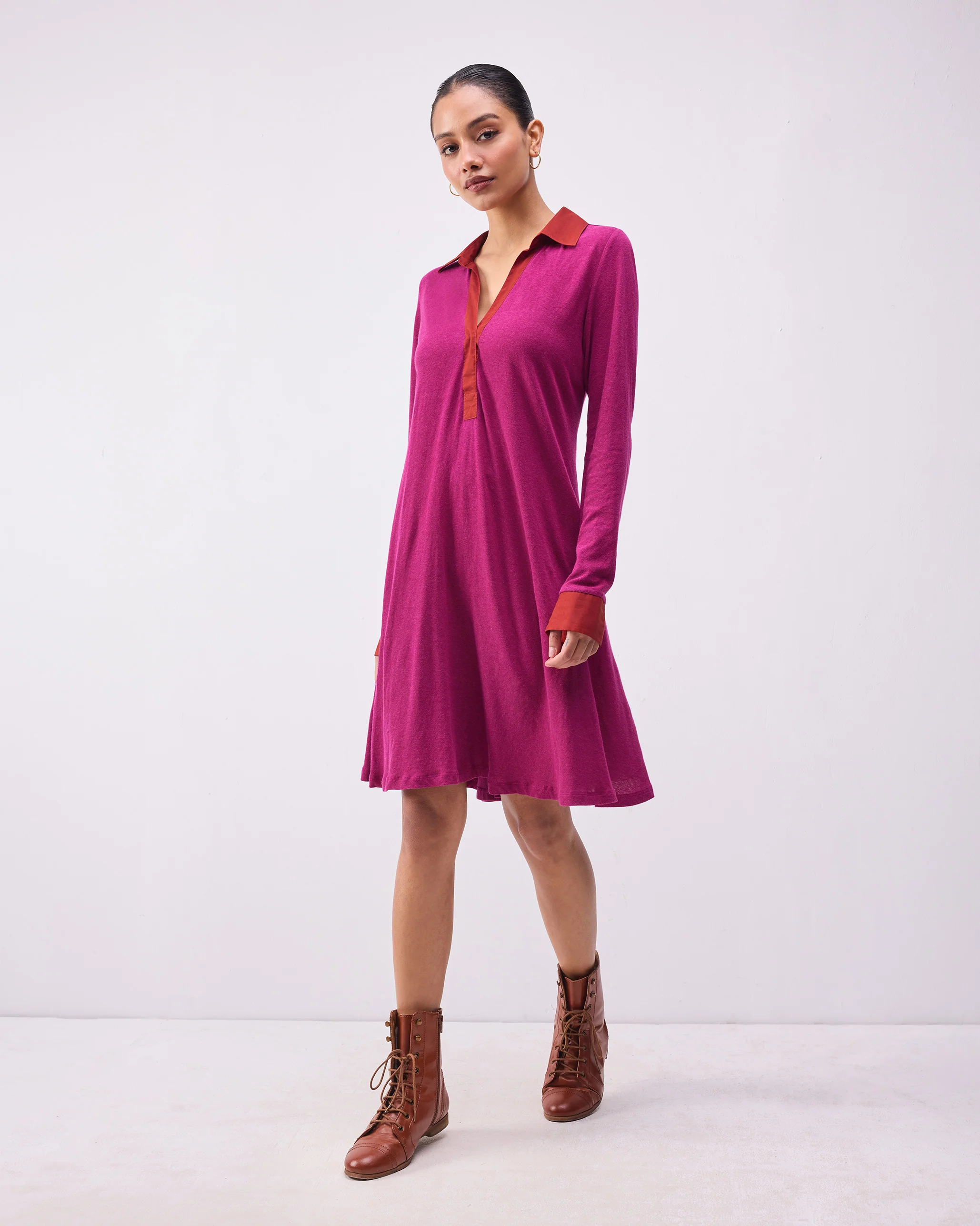 Miryam Dress - Berry - Image 6