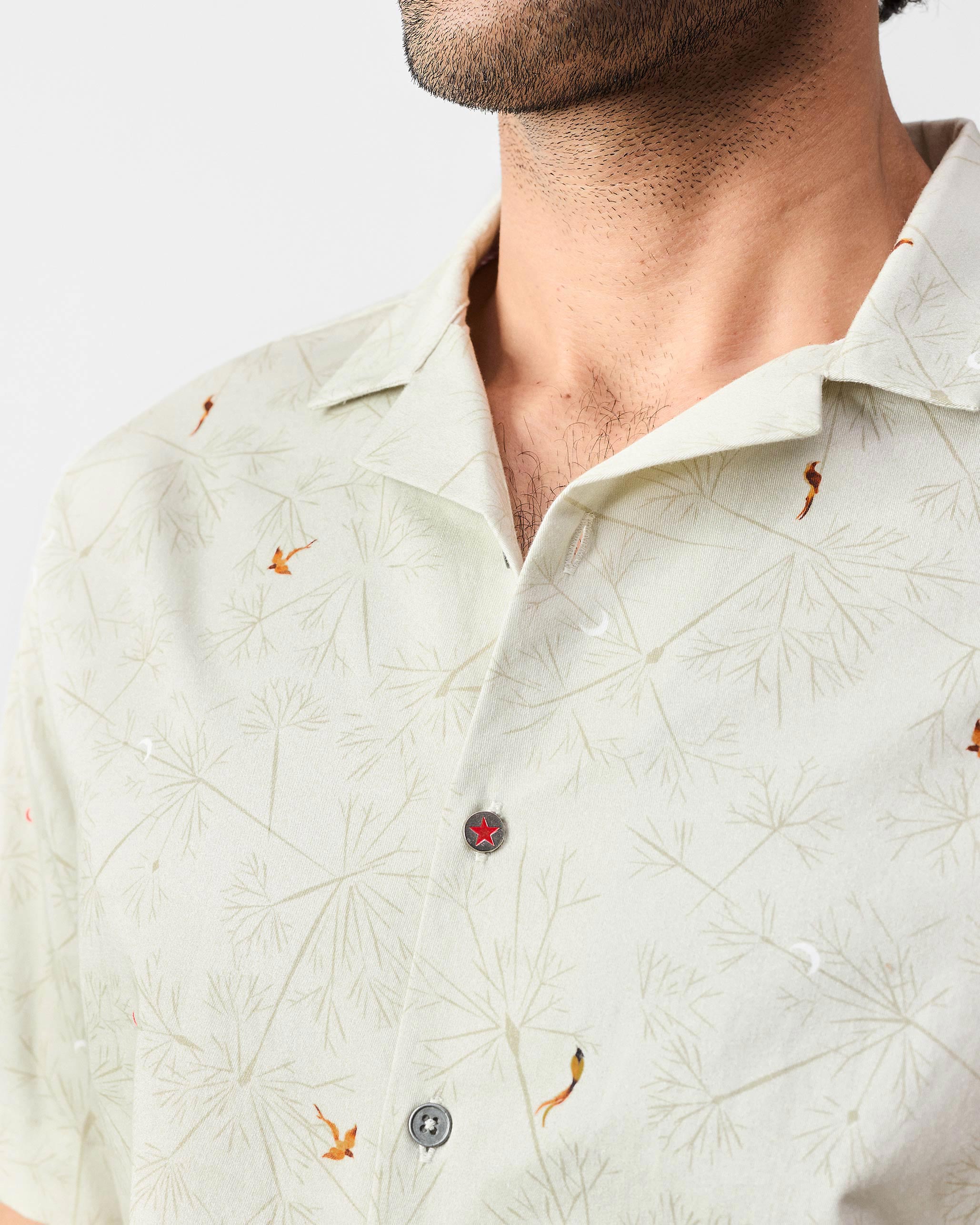 Mistari Shirt - Beige Print - Image 2