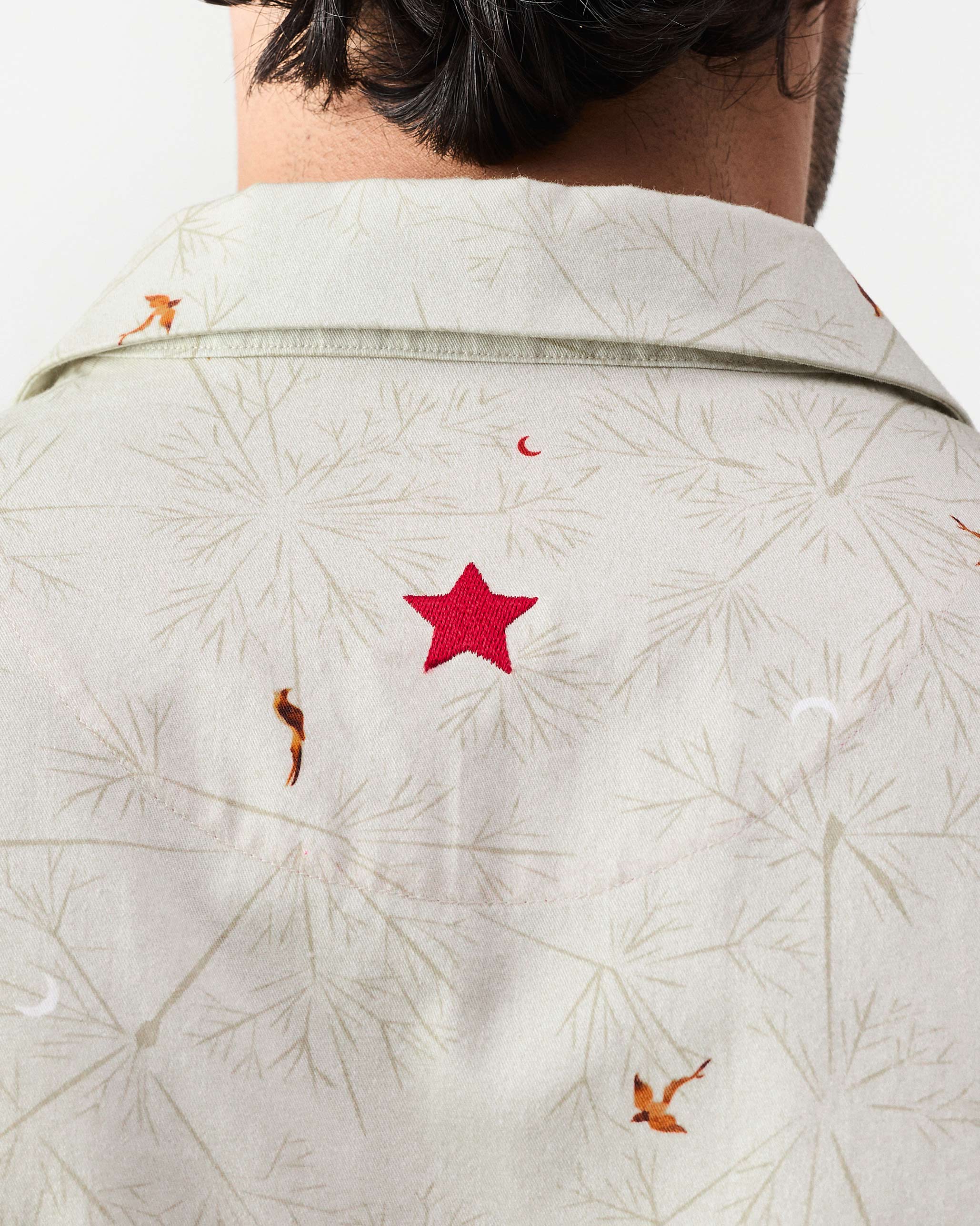 Mistari Shirt - Beige Print - Image 5