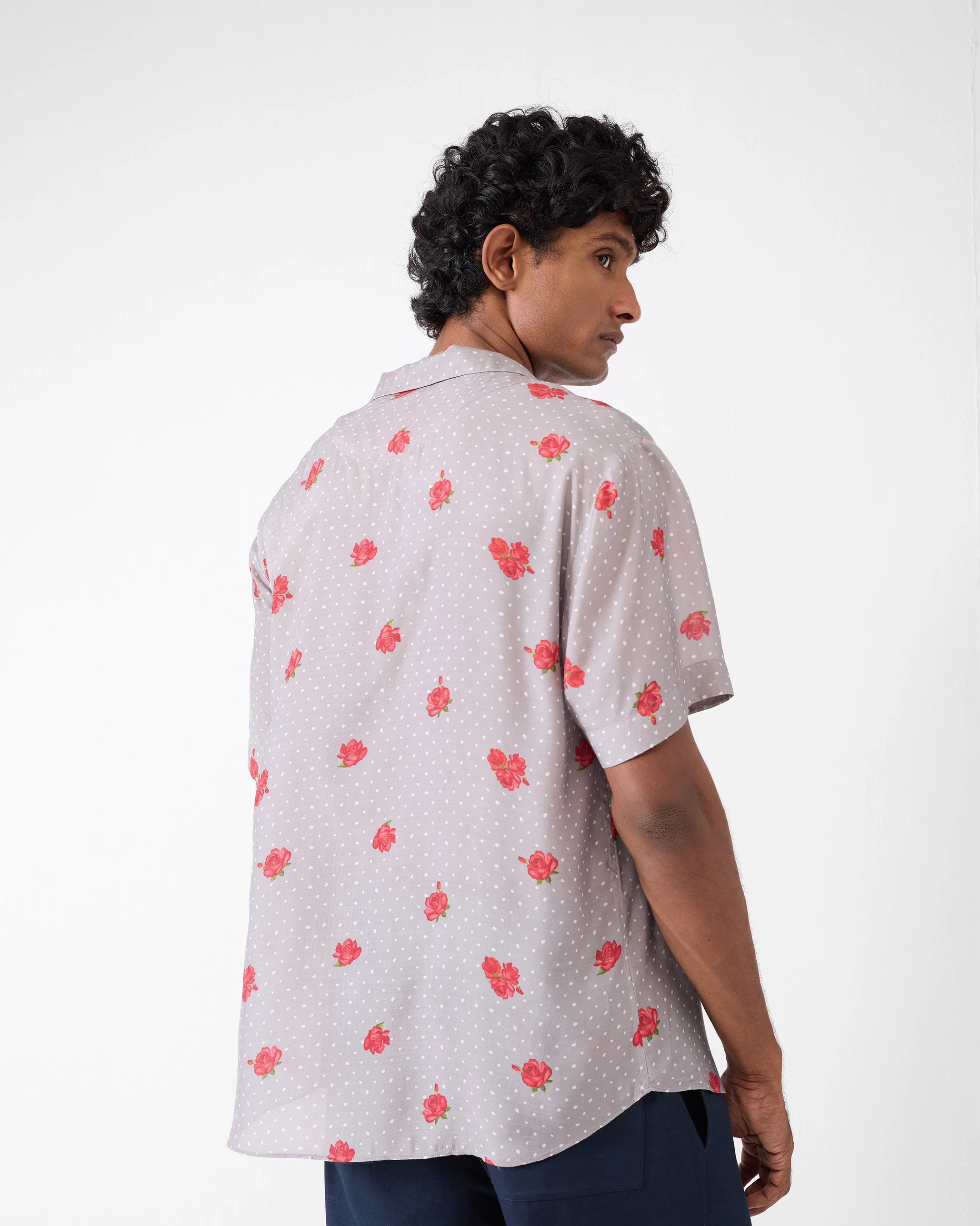 Mistari Shirt - Charcoal Print - Image 2