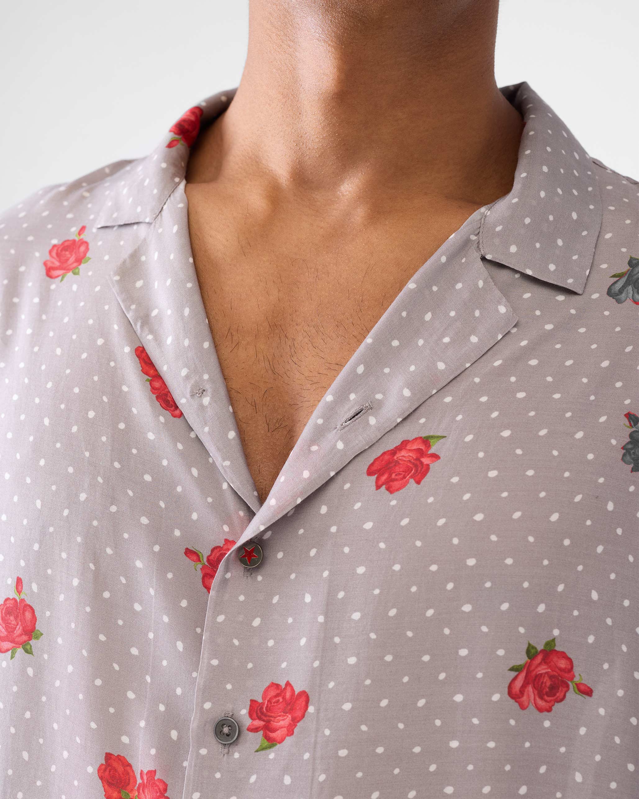 Mistari Shirt - Charcoal Print - Image 4