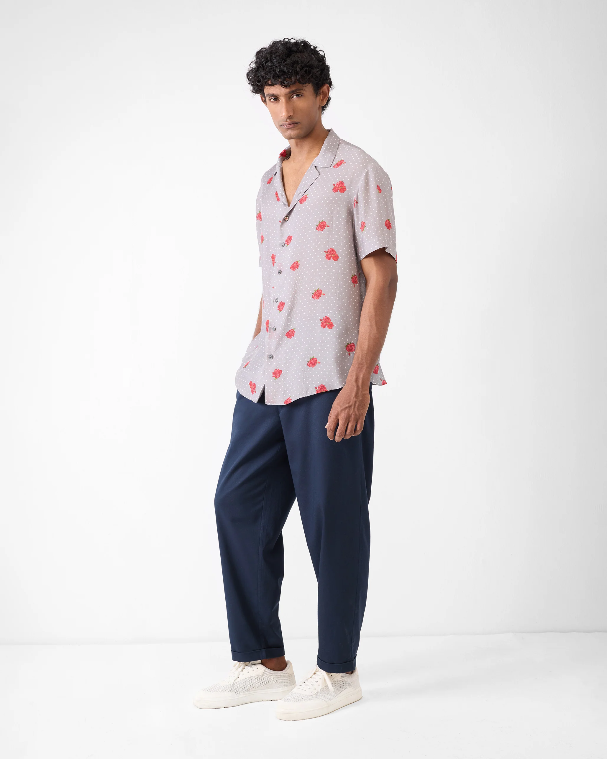 Mistari Shirt - Charcoal Print - Image 5
