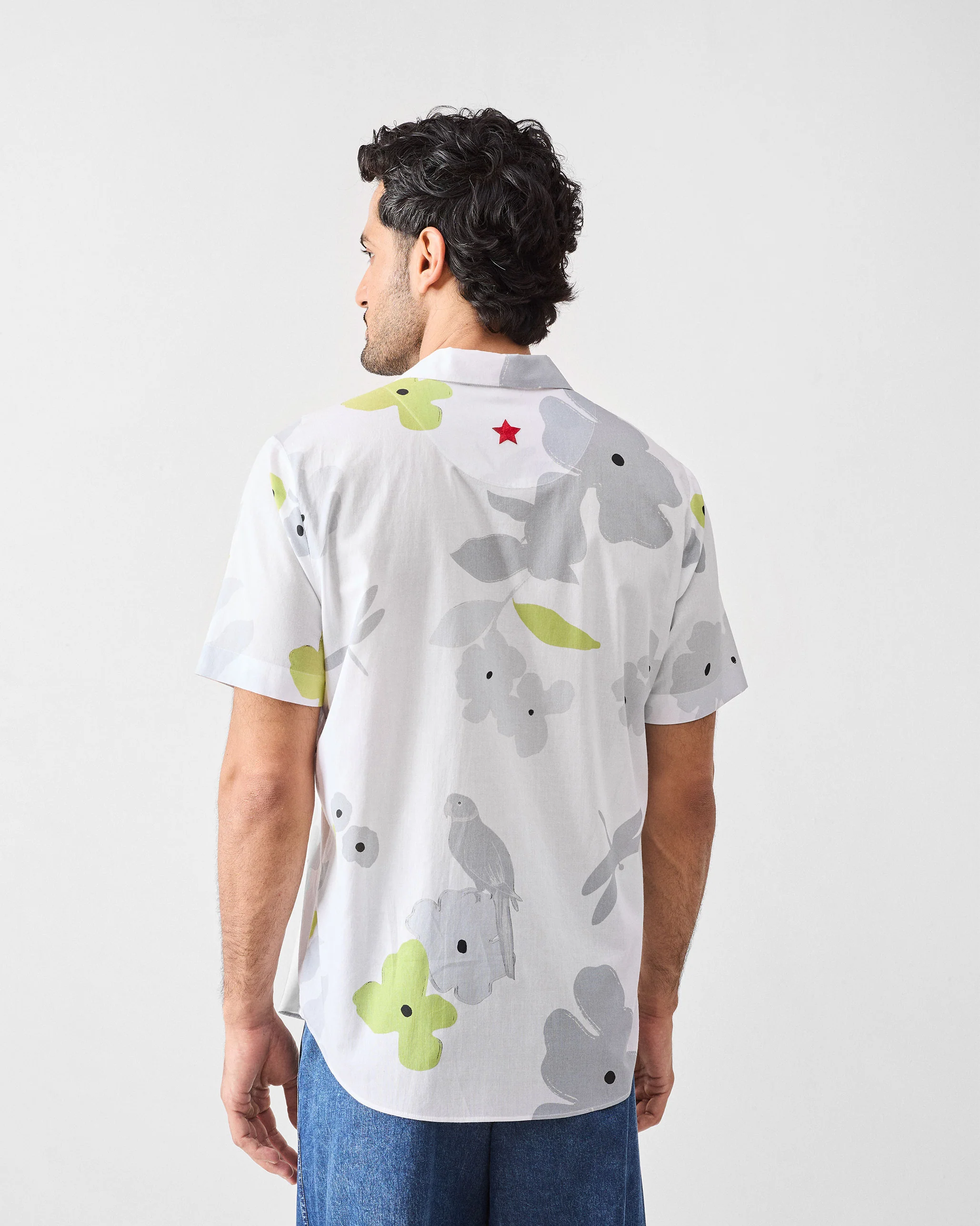 Mistari Shirt - Charcoal Printed - Image 2