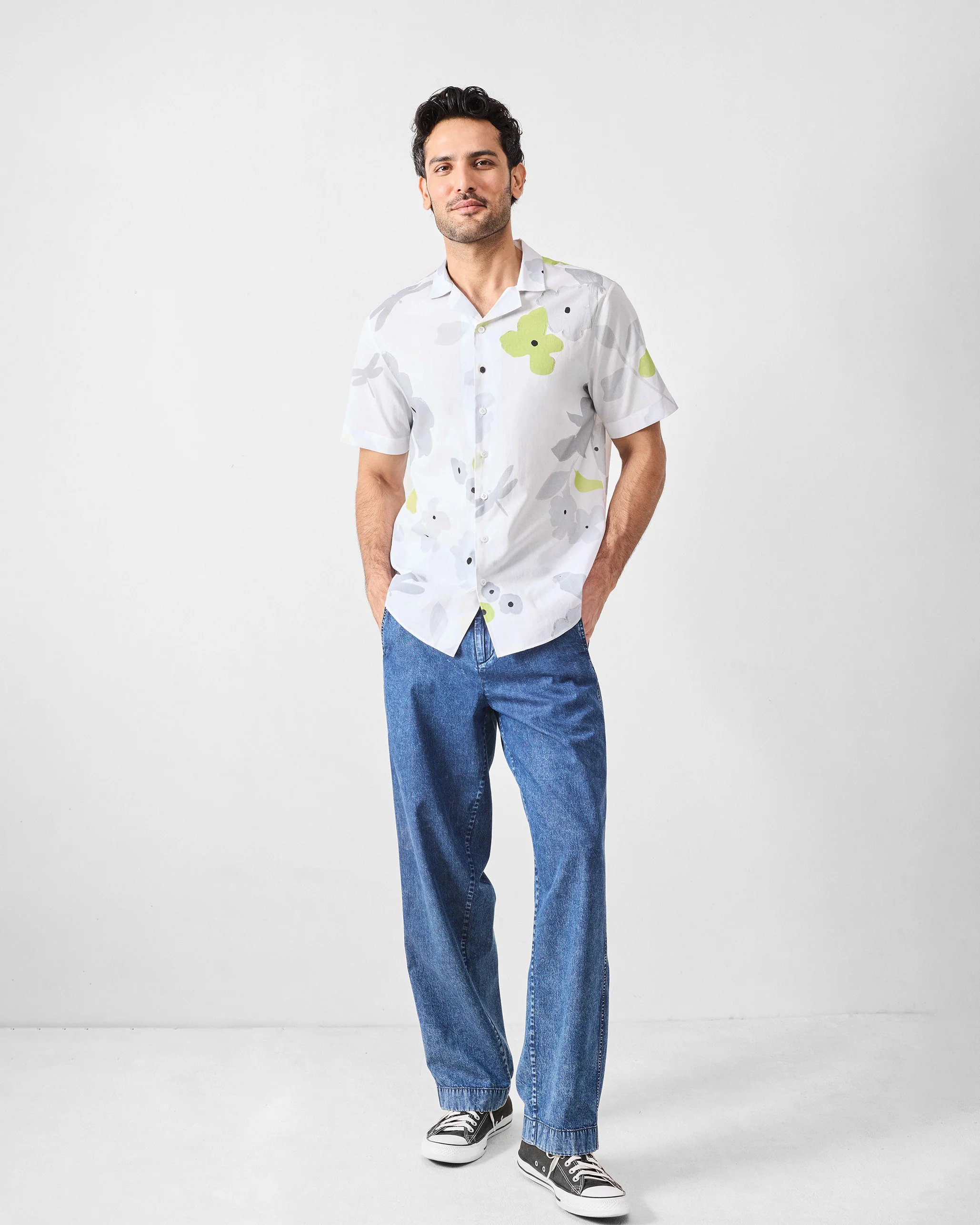 Mistari Shirt - Charcoal Printed - Image 7