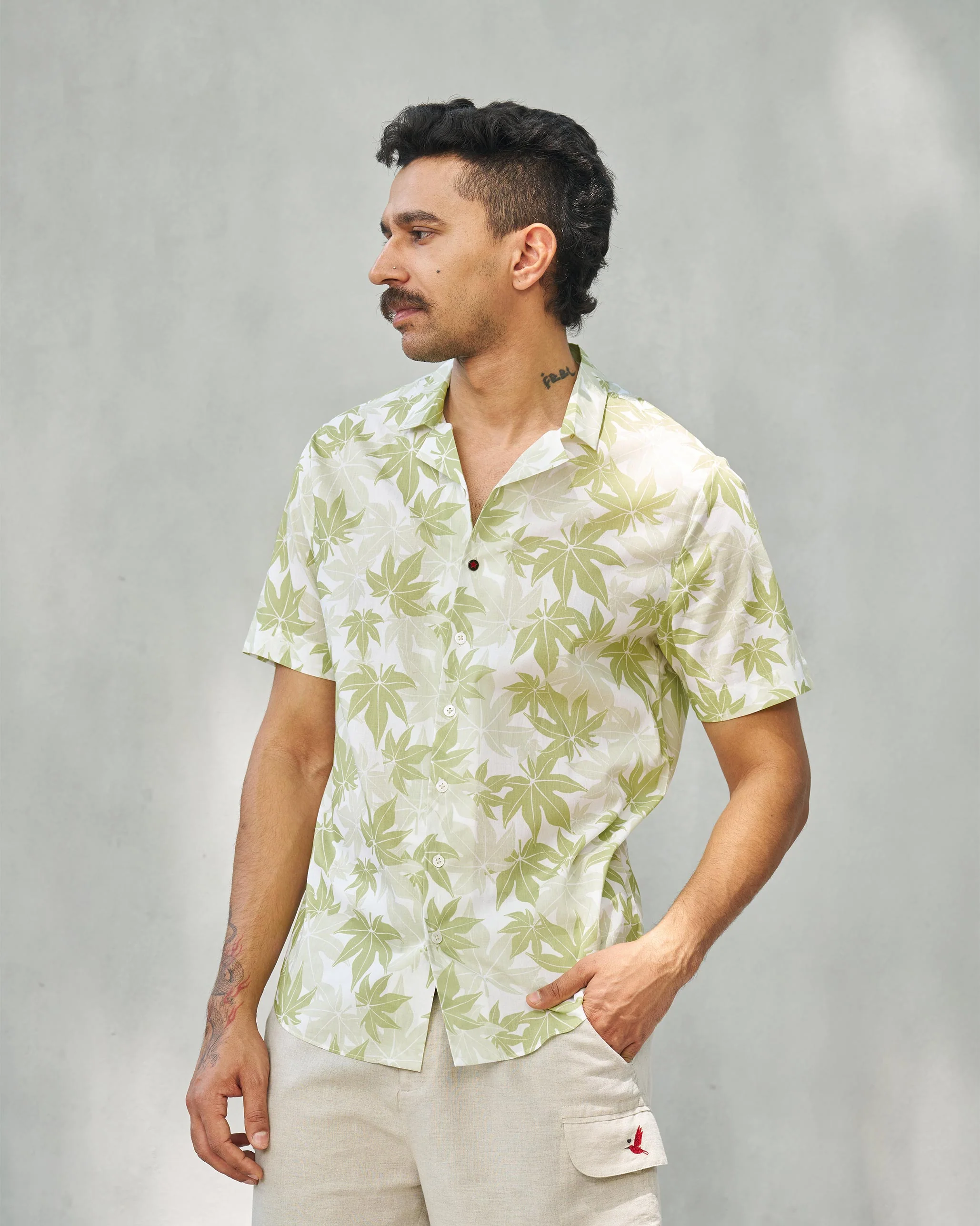 Mistari Shirt - Green - Image 4
