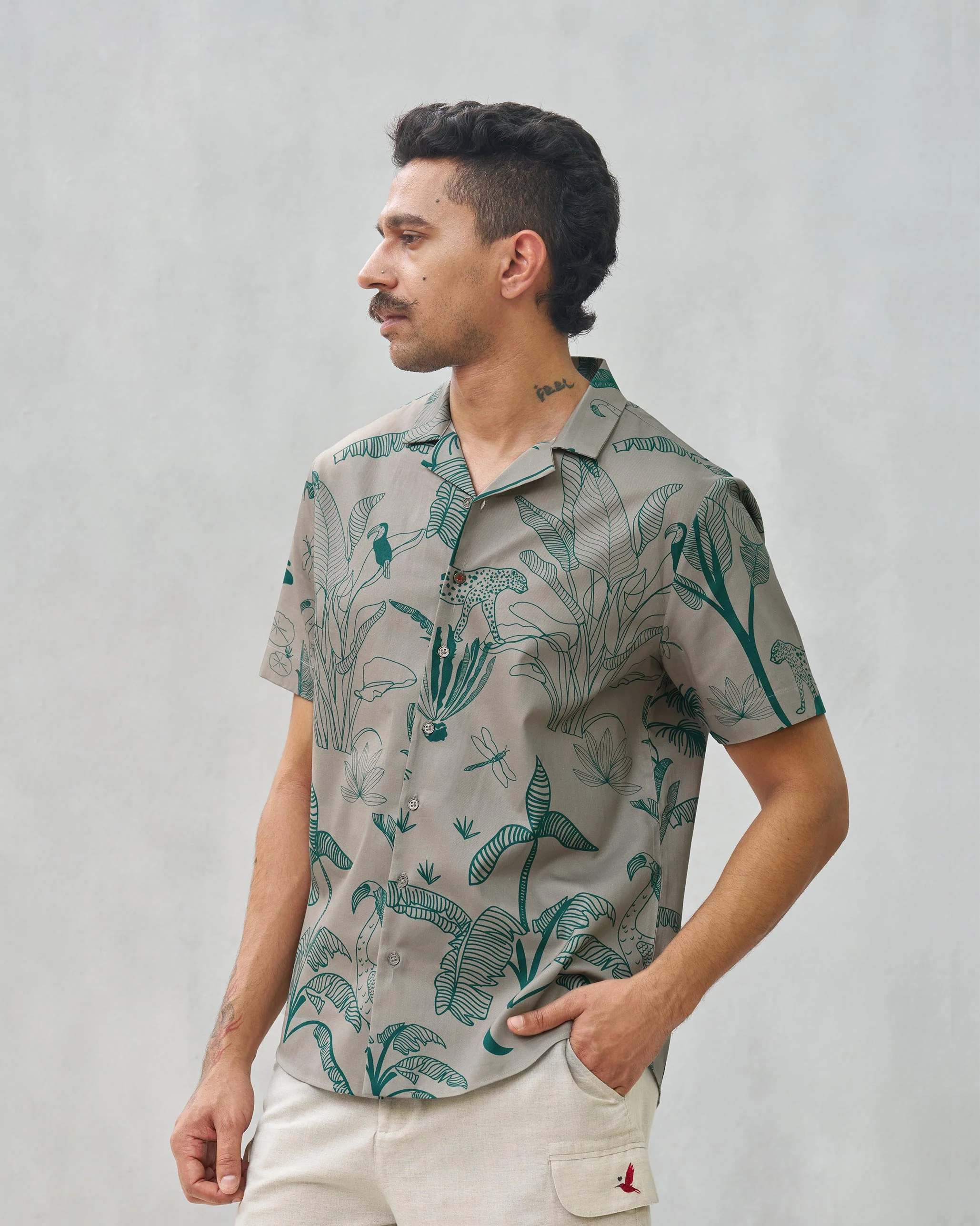 Mistari Shirt - Grey - Image 4