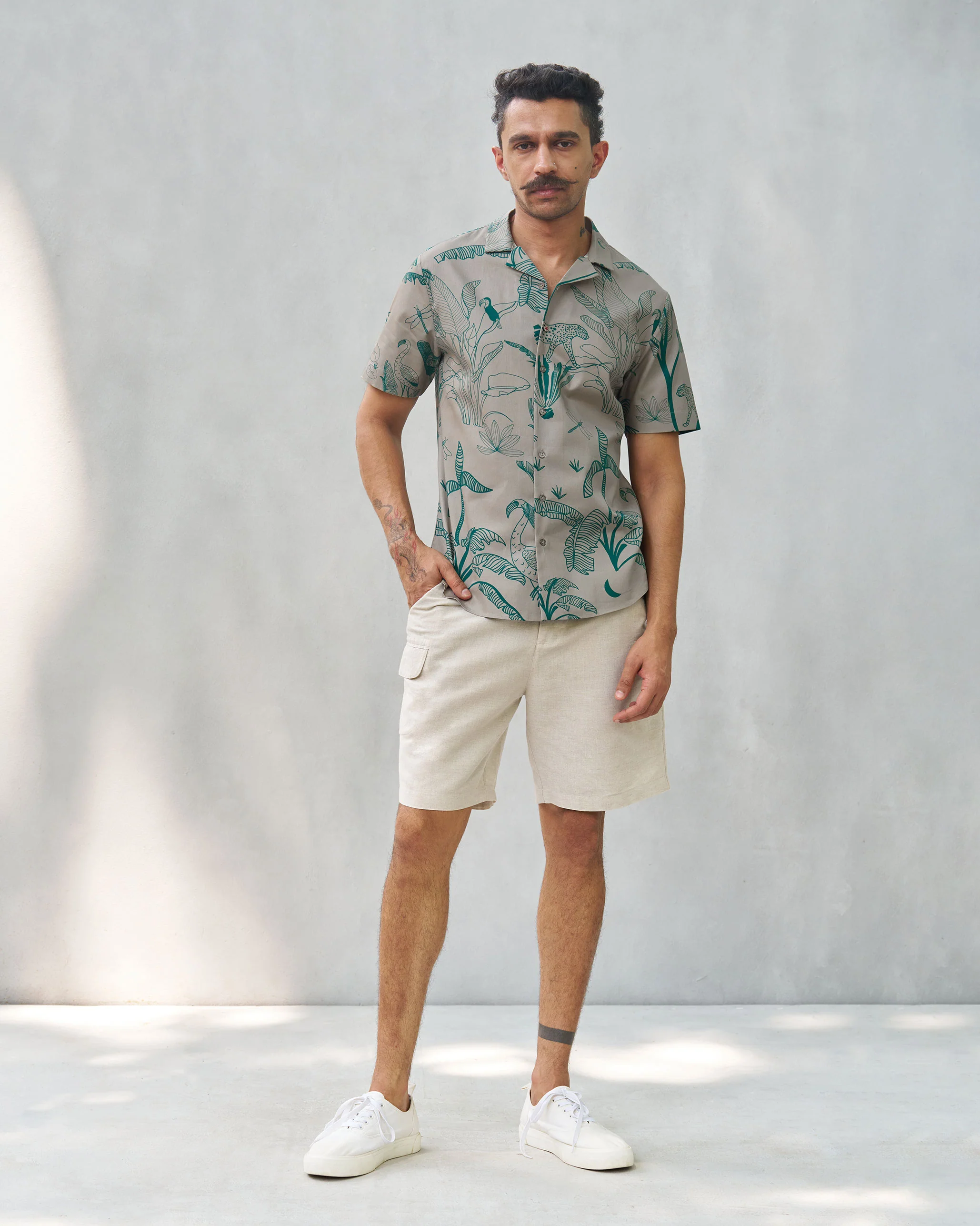 Mistari Shirt - Grey - Image 7