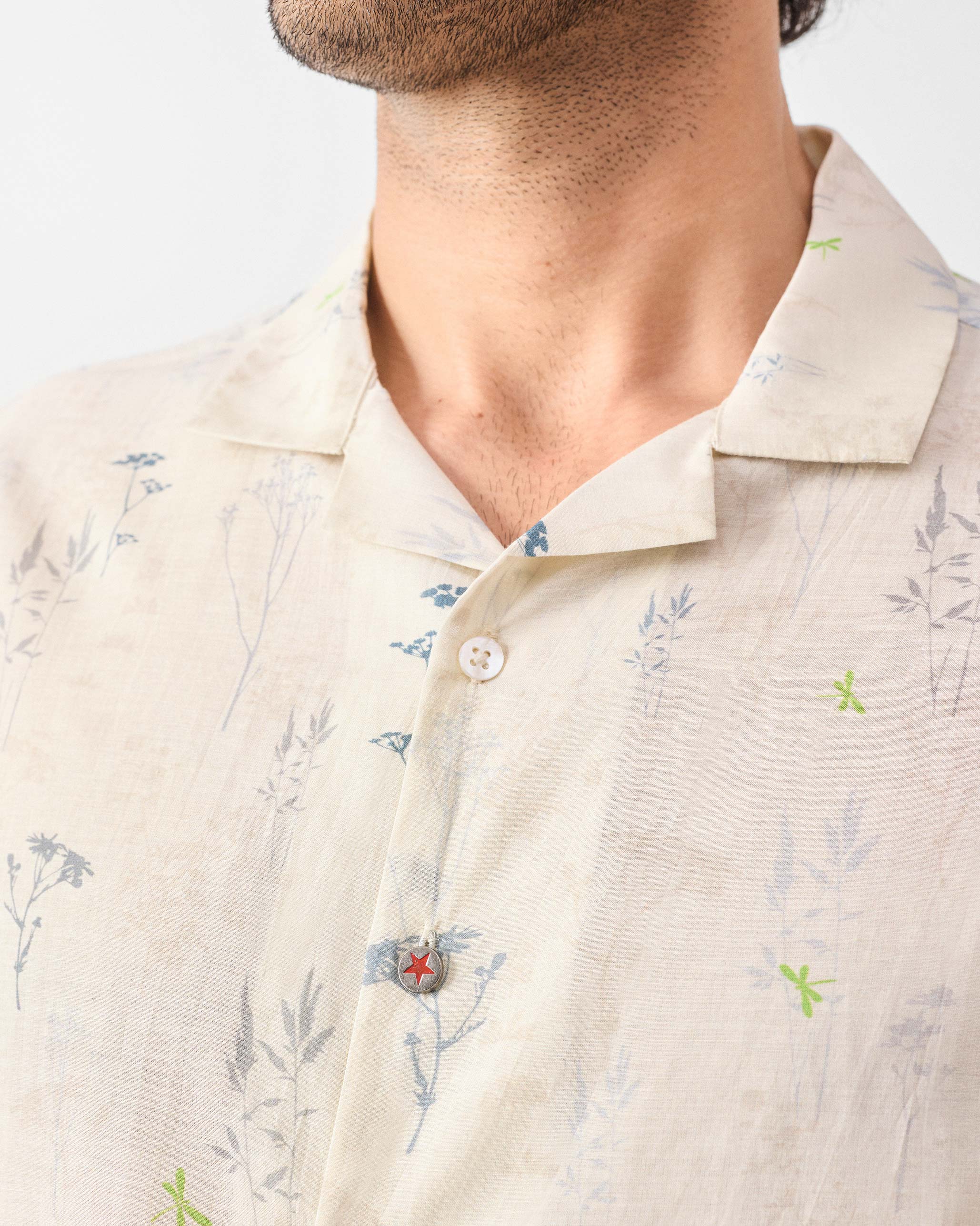 Mistari Shirt - Grey Printed - Image 4