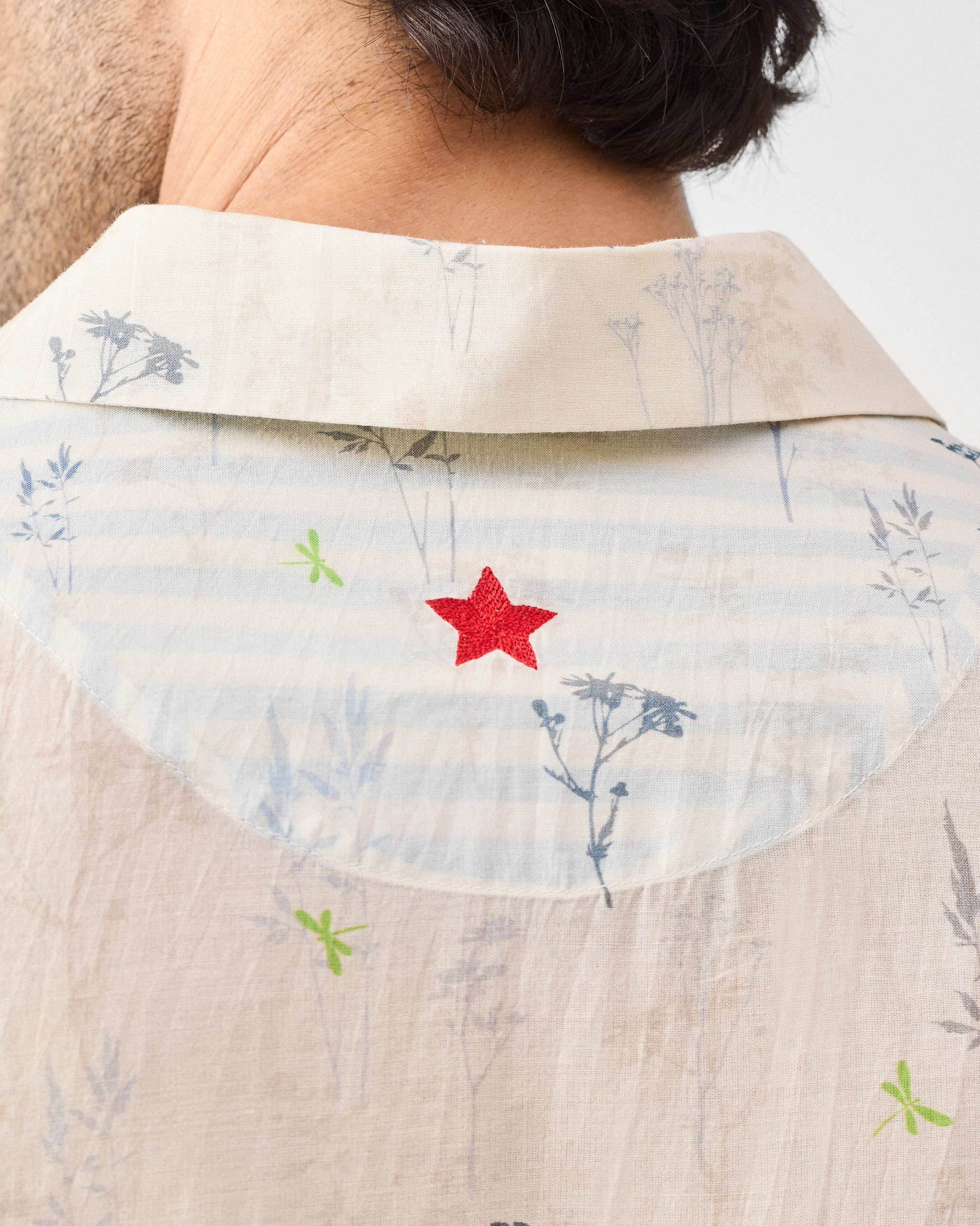 Mistari Shirt - Grey Printed - Image 5