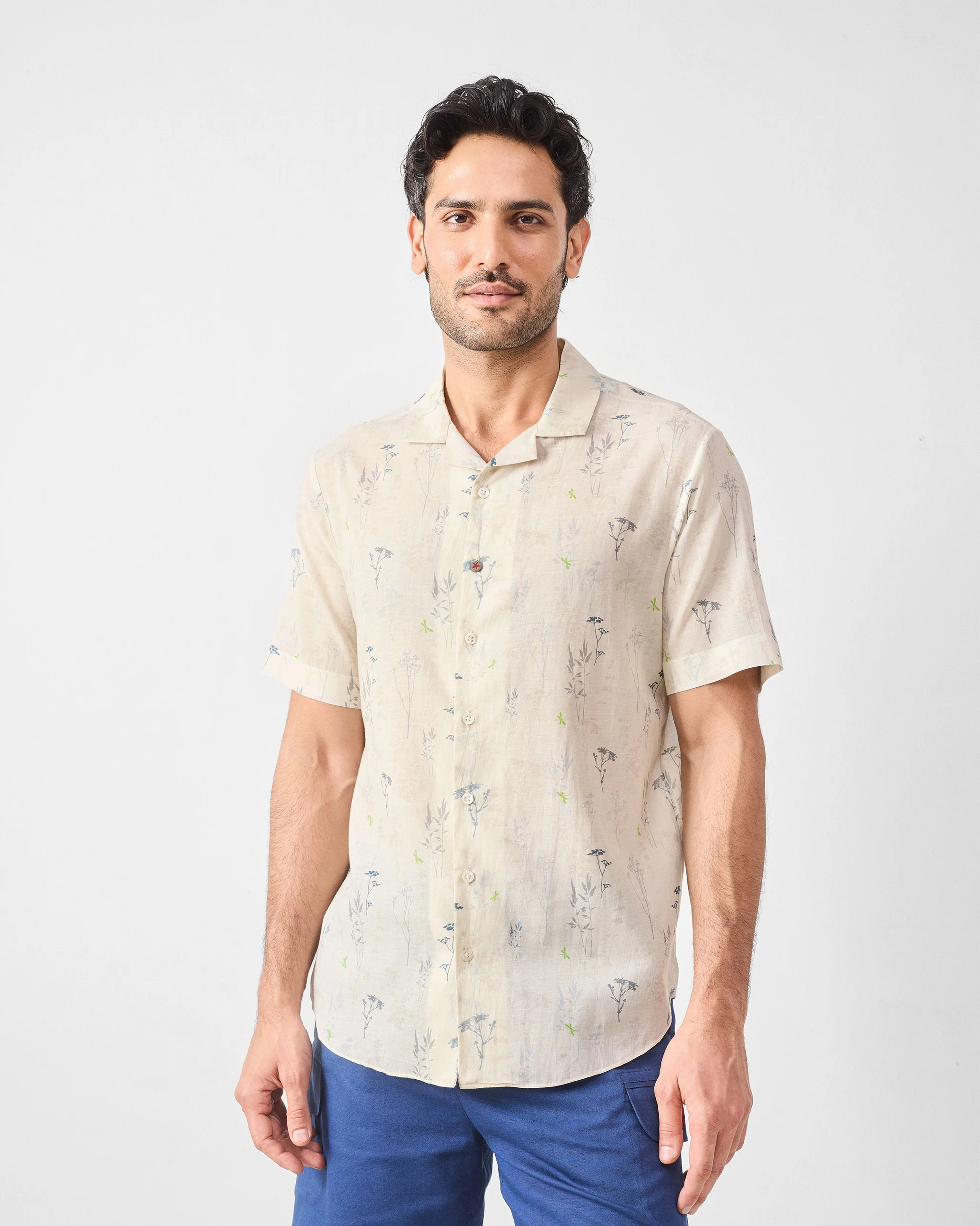 Mistari Shirt - Grey Printed - Image 6