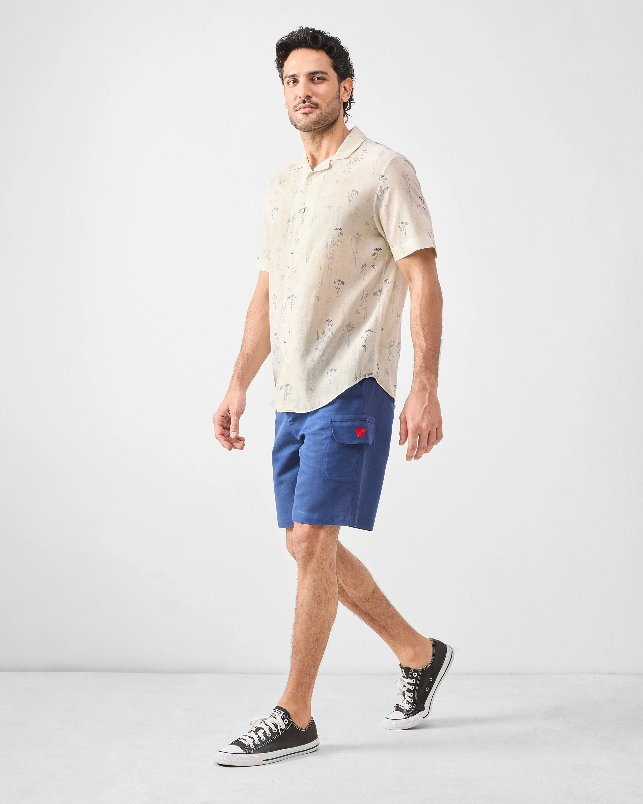 Mistari Shirt - Grey Printed - Image 8