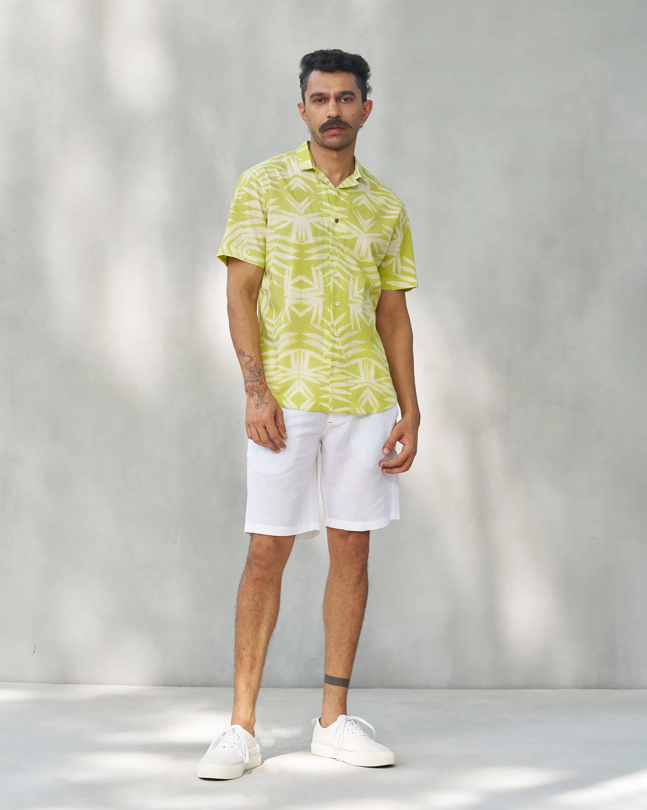 Mistari Shirt - Lime - Image 7