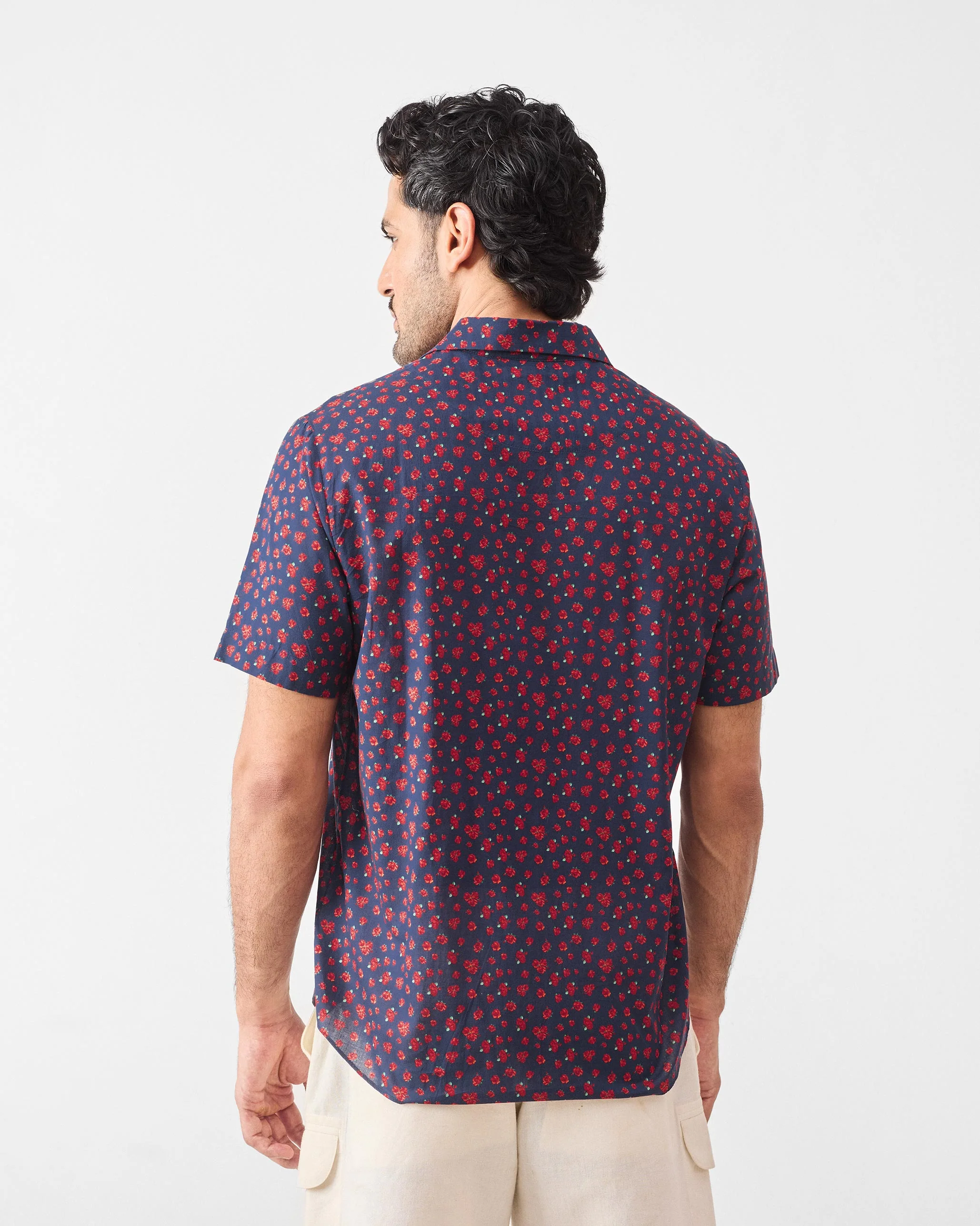 Mistari Shirt - Navy Printed - Image 2