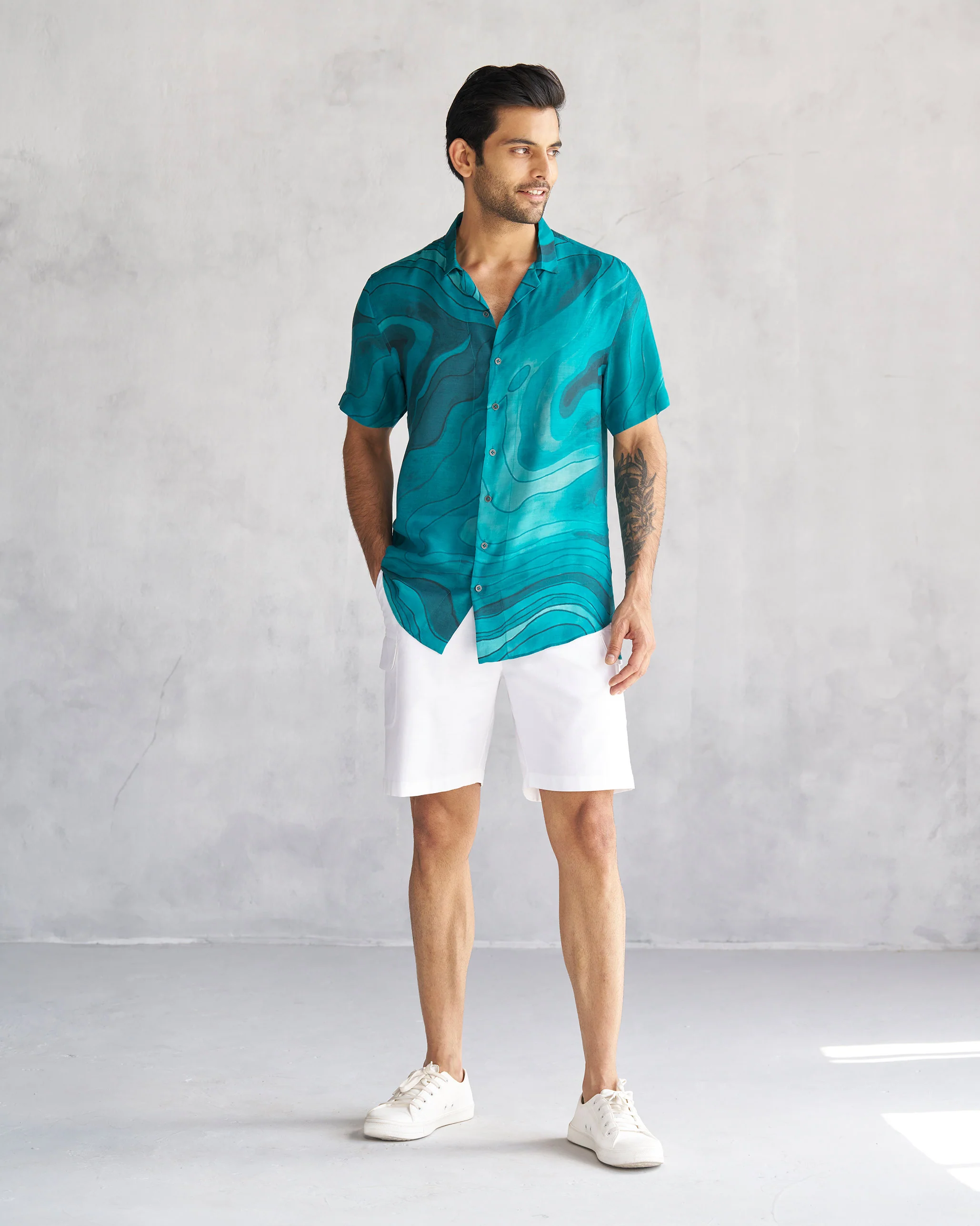 Mistari Shirt - Teal Tssxnb - Image 5