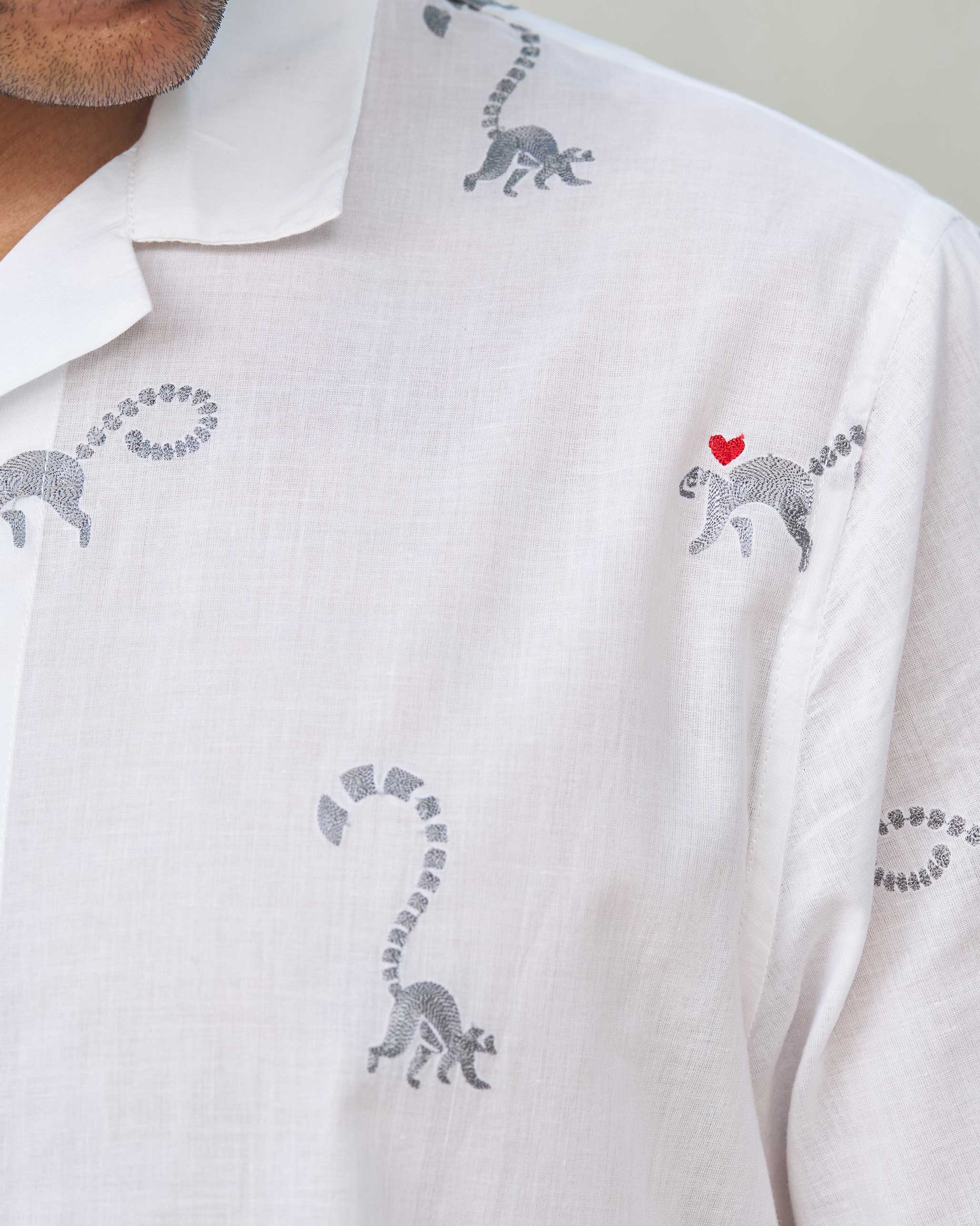 Mistari Shirt - White - Image 2