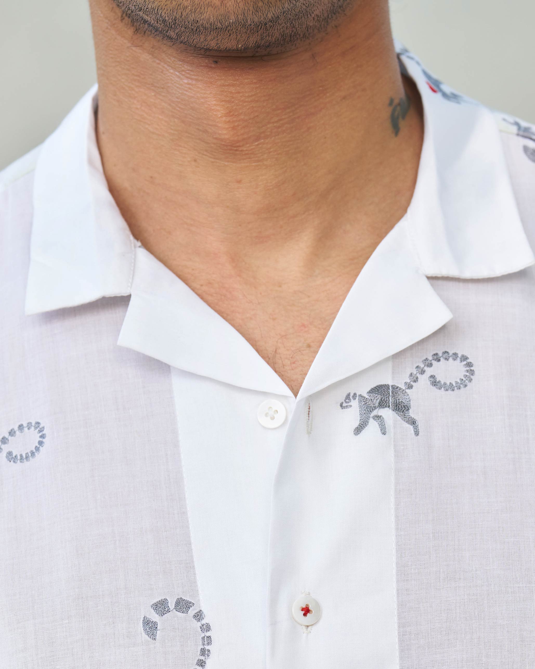 Mistari Shirt - White - Image 3