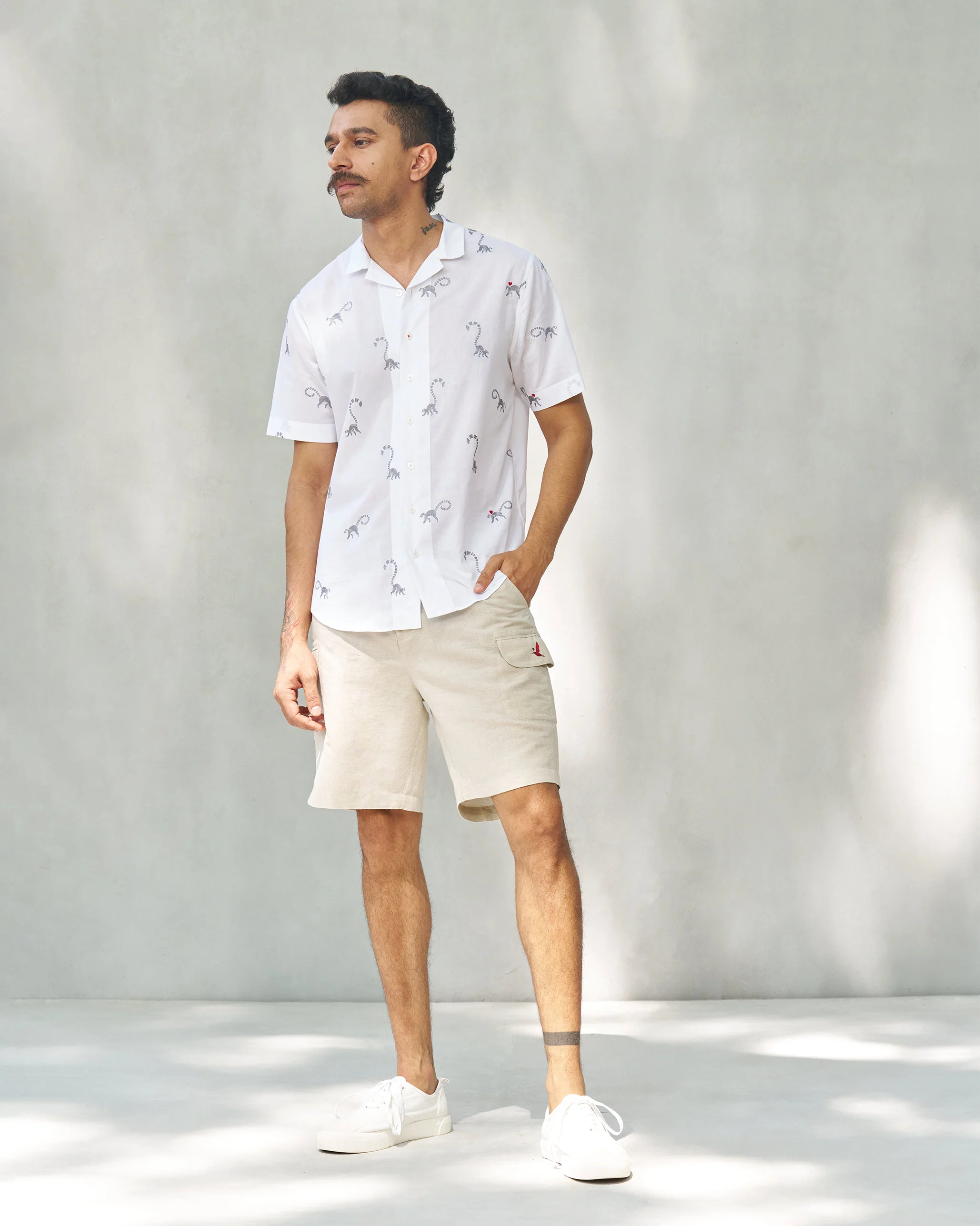 Mistari Shirt - White - Image 6