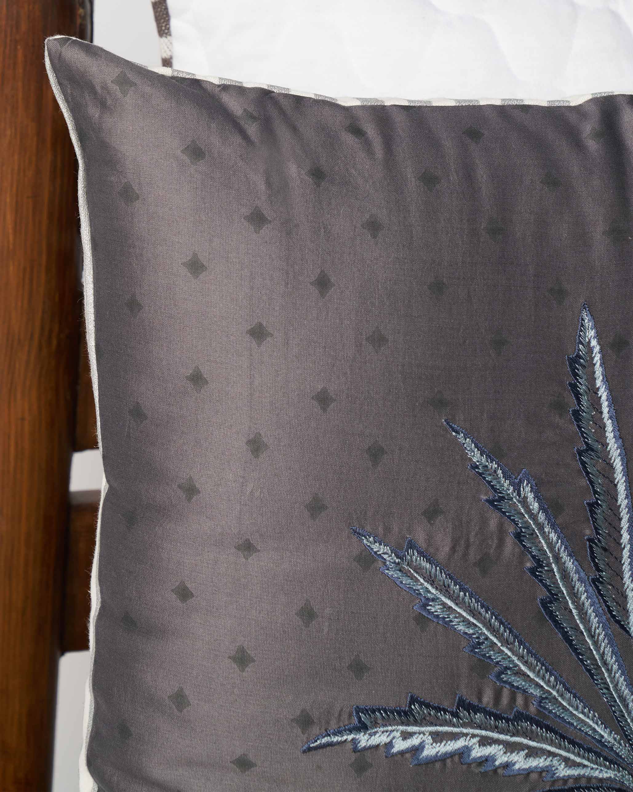 Monochrome Fern Cushion Cover - Image 3