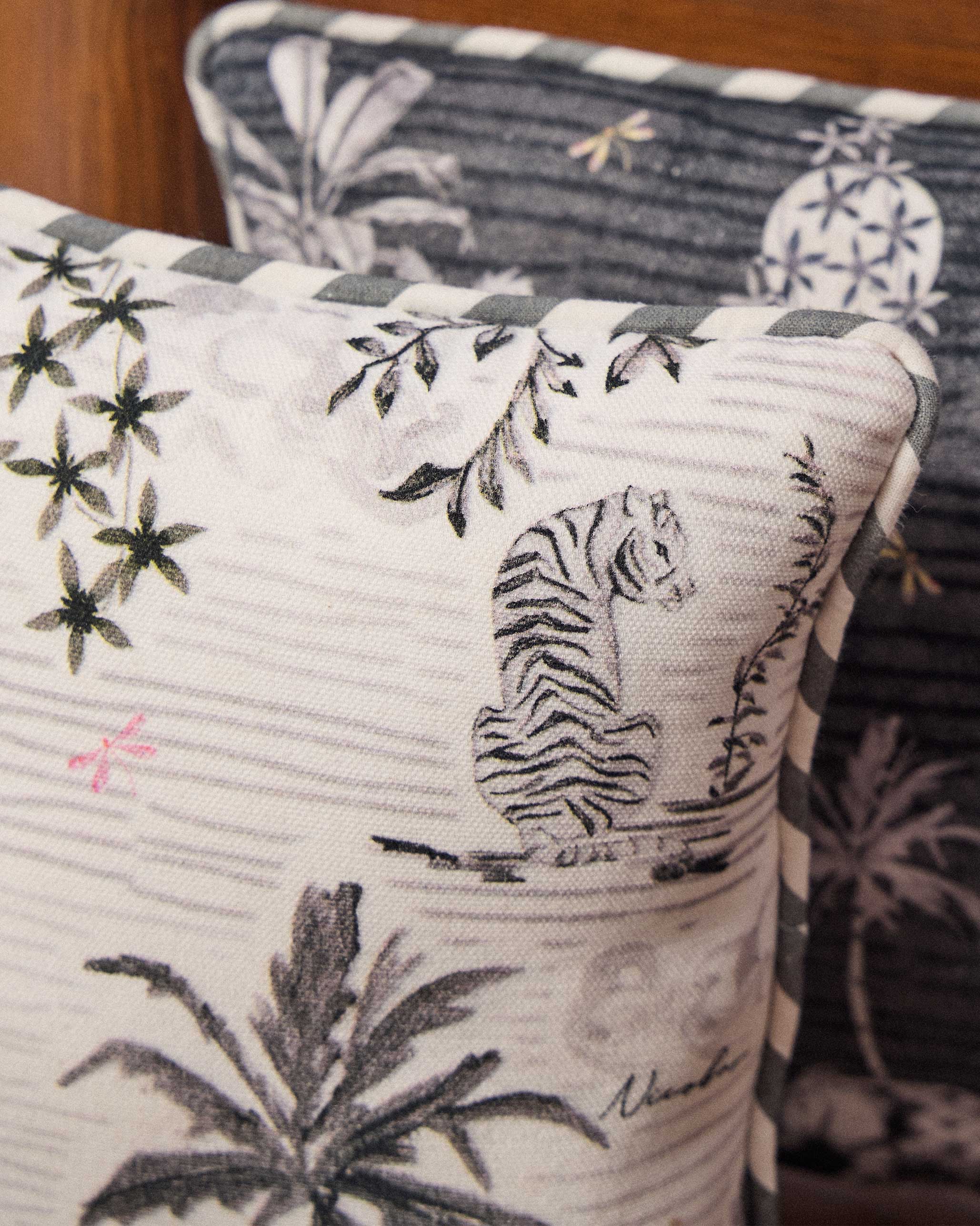 Monochrome Island Car Cushion - Image 2