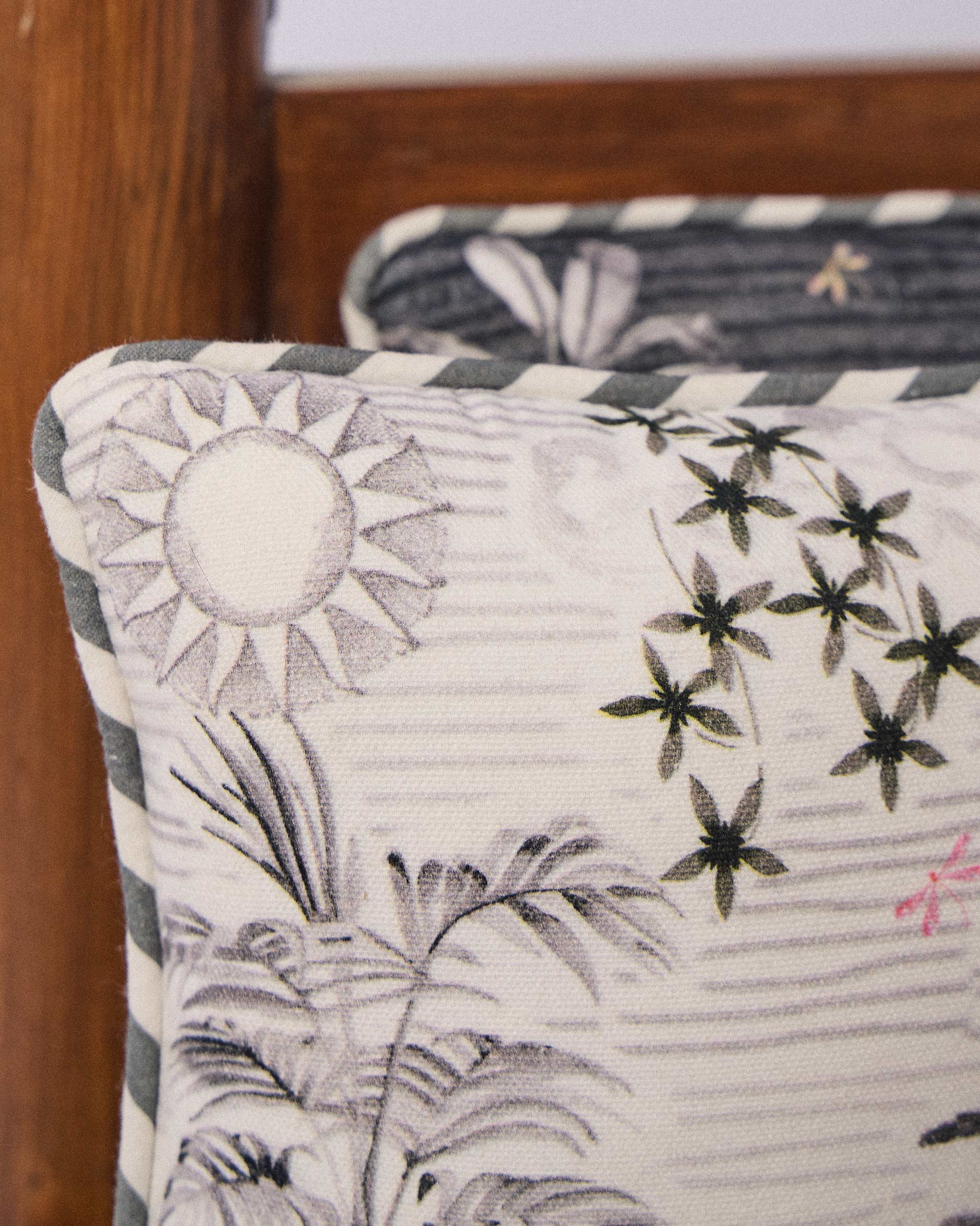 Monochrome Island Car Cushion - Image 3