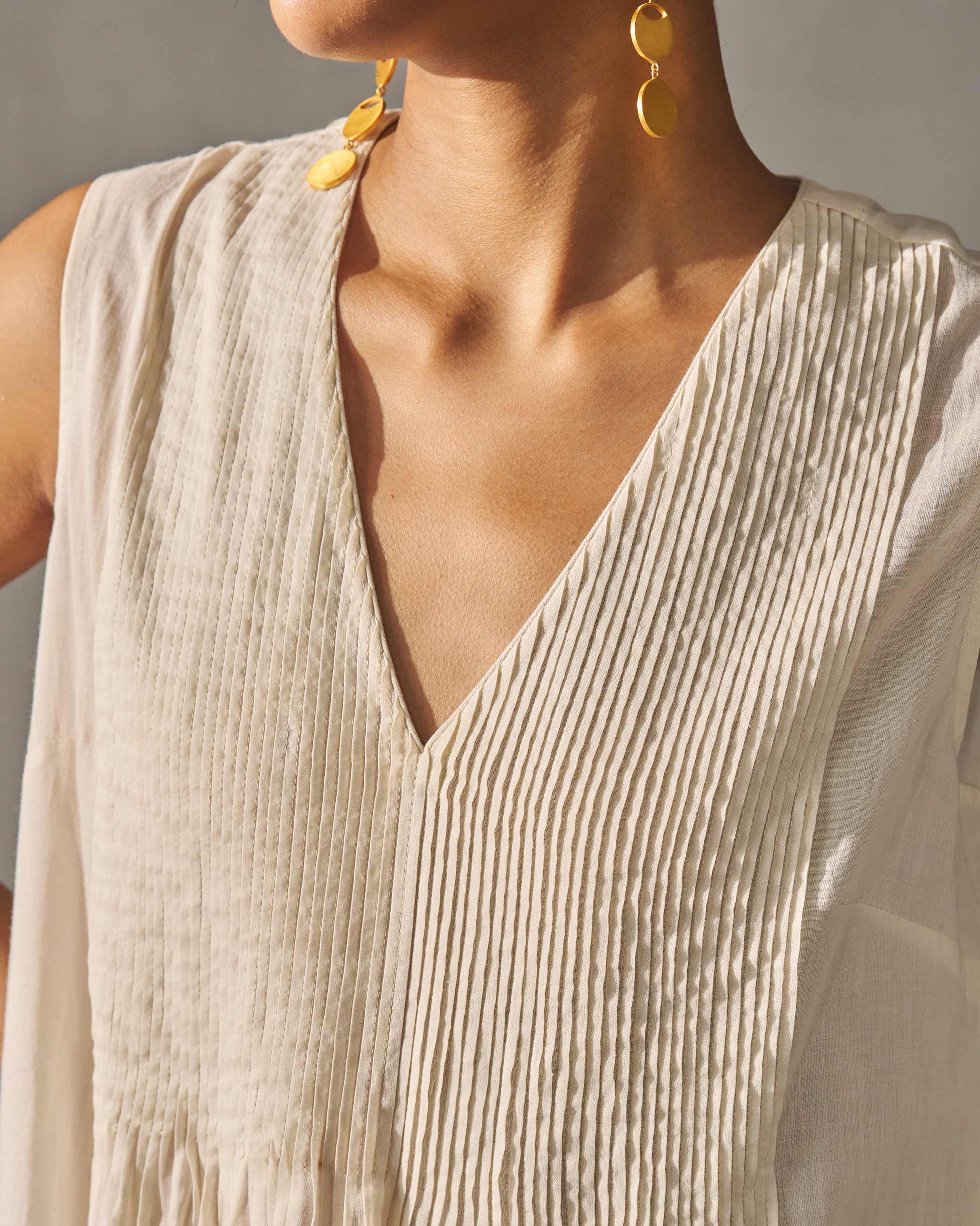 Moon Basic Kurta - Ivory - Image 3