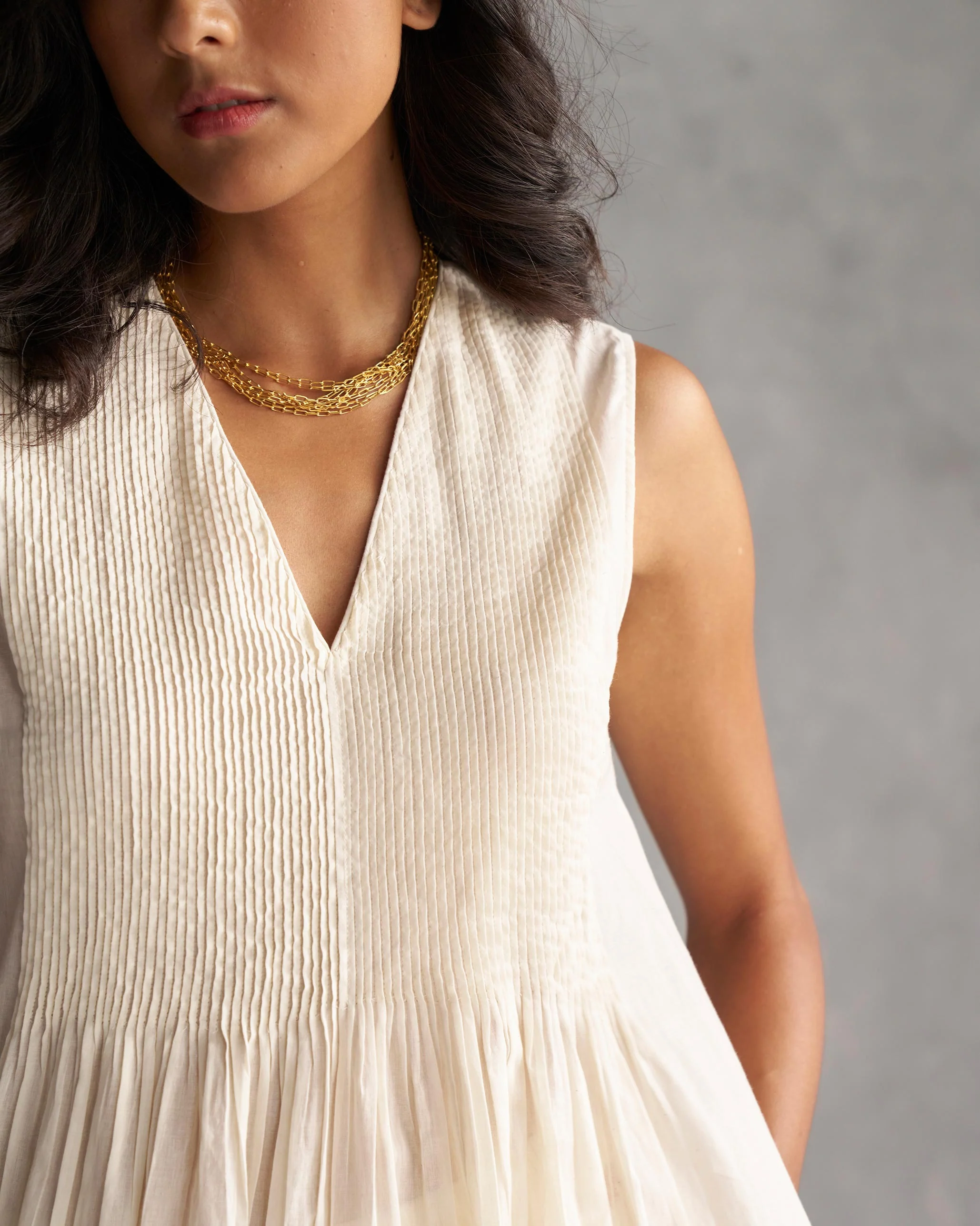 Moon Basic Kurta - Ivory - Image 2
