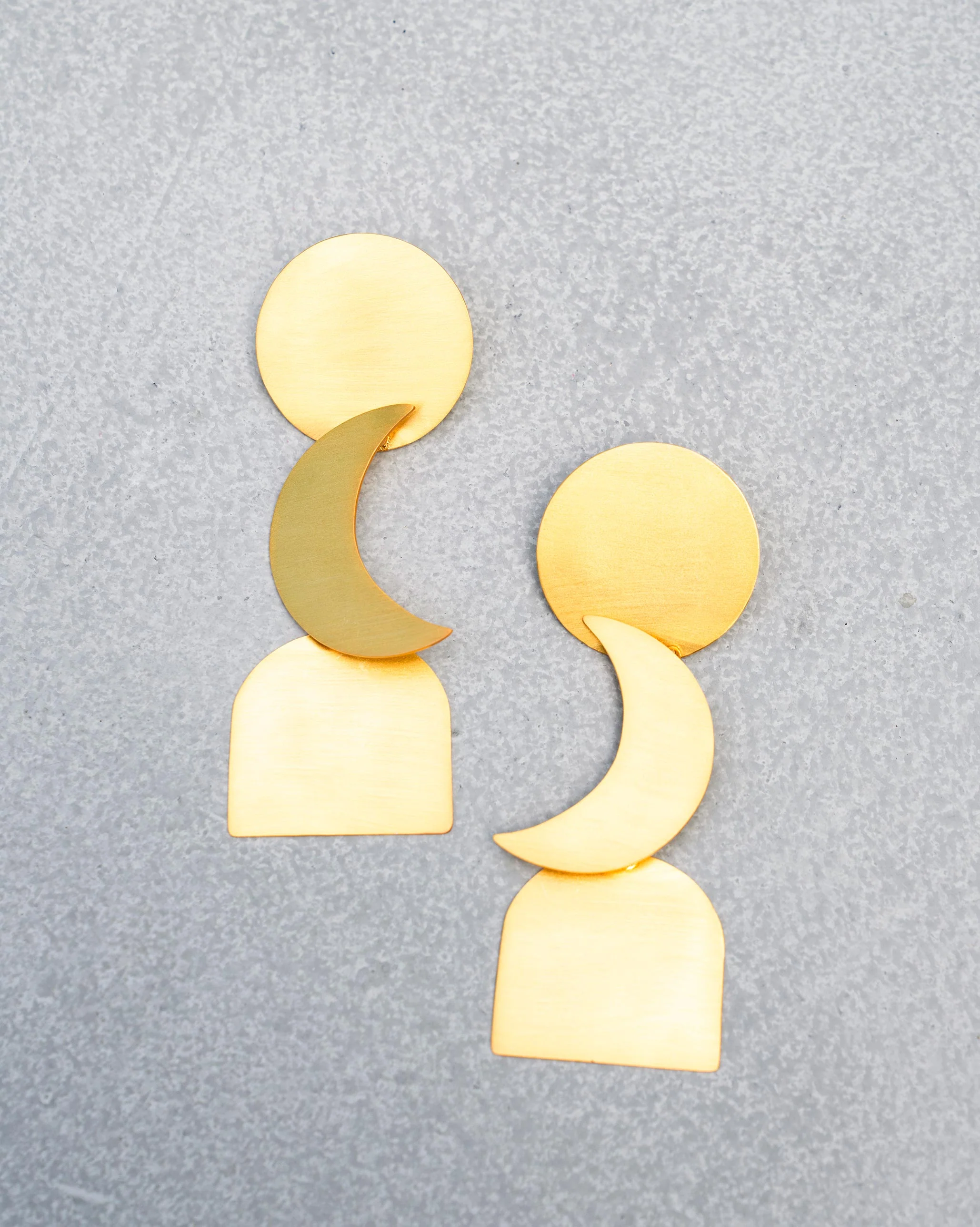 Moon Rise Earrings - Gold - Image 3