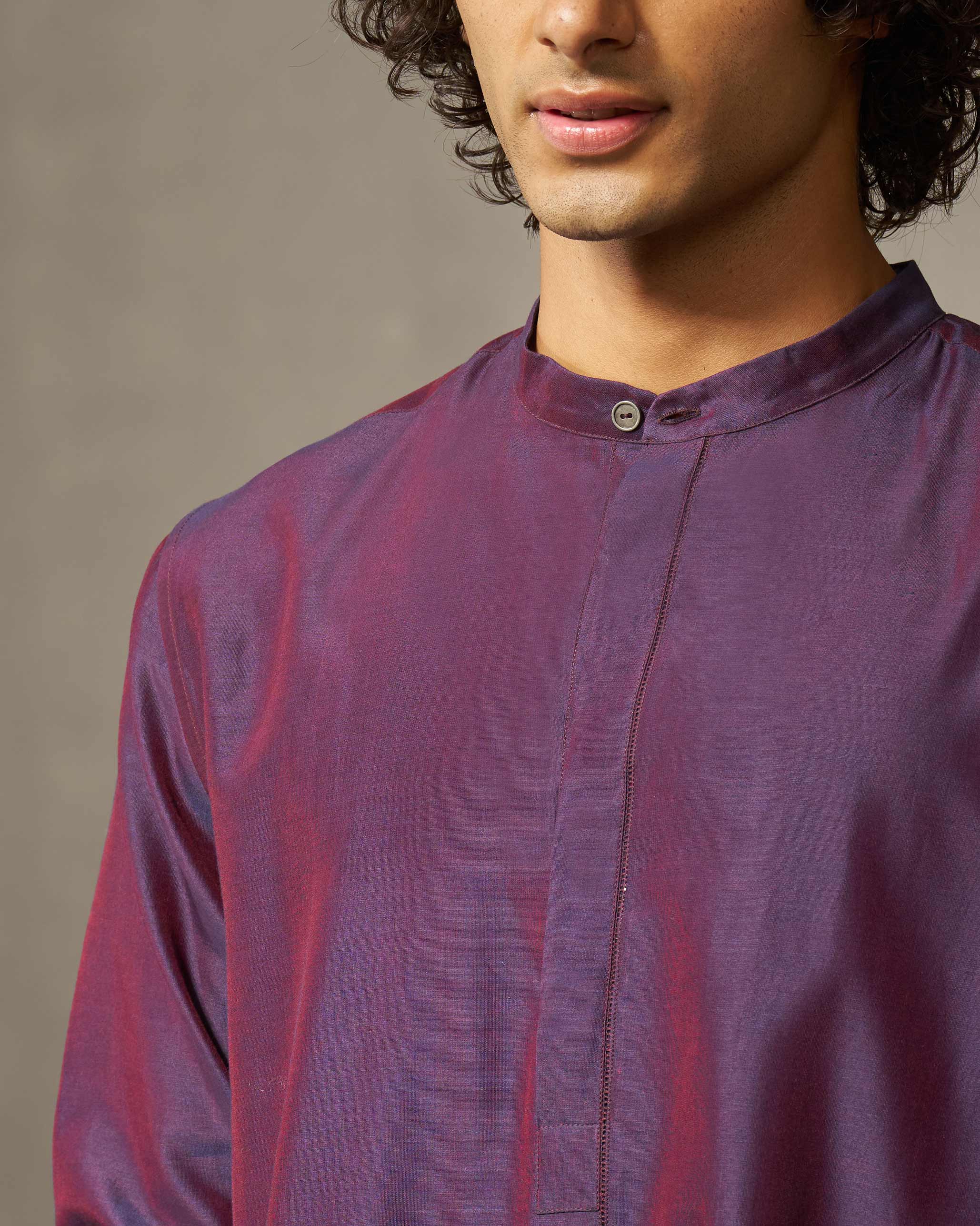 Moonbeam Kurta - Purple - Image 5