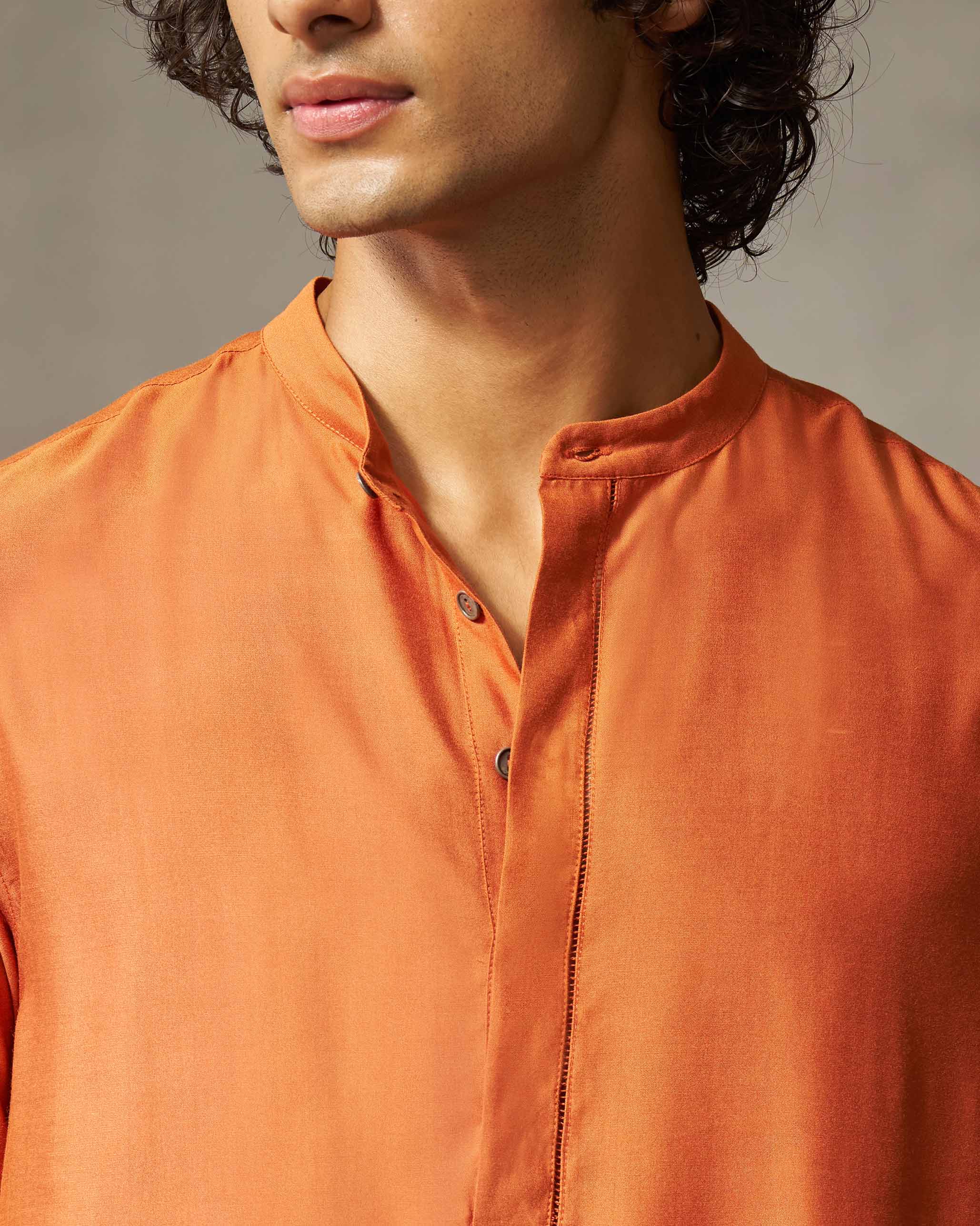 Moonbeam Kurta - Rust - Image 5