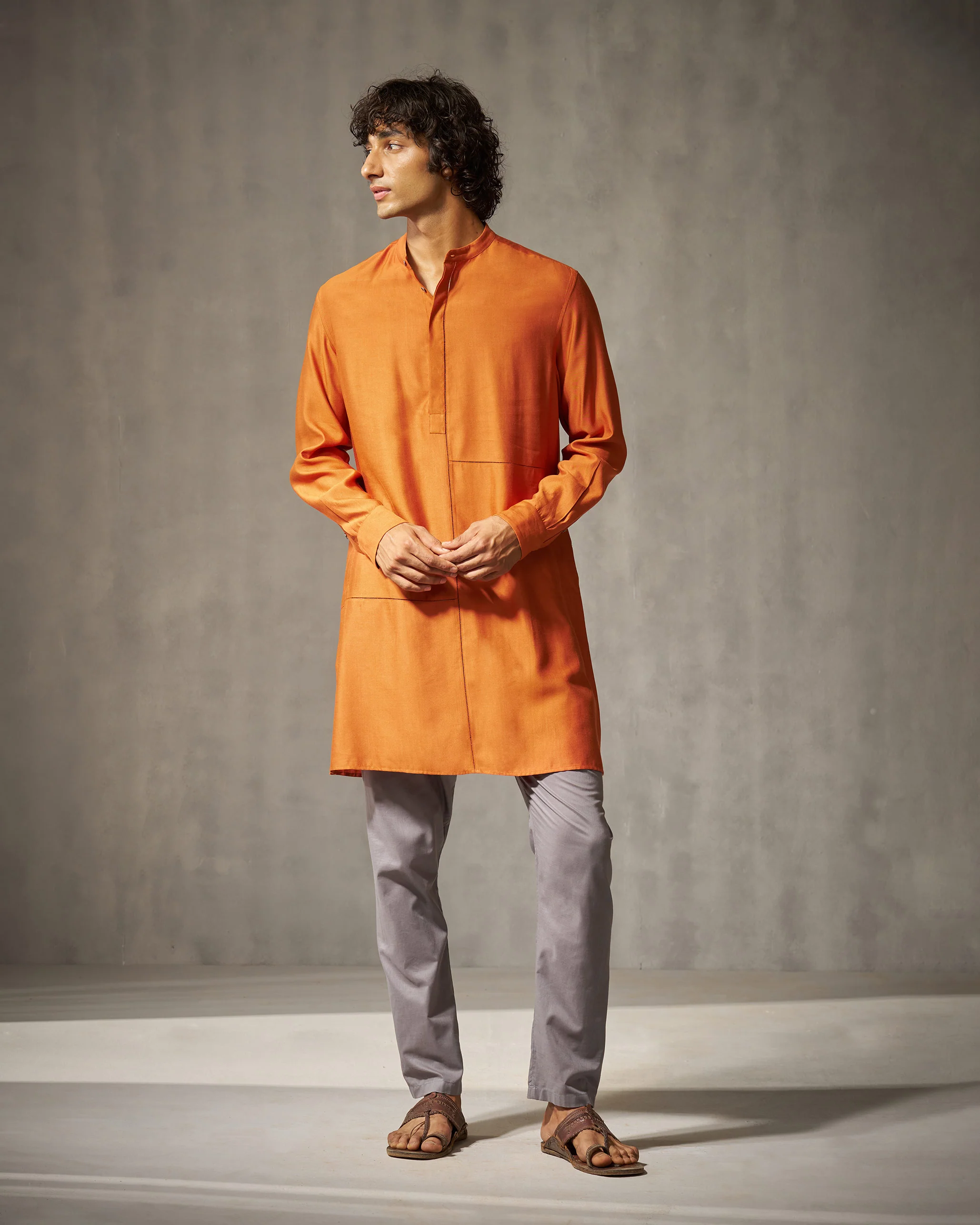 Moonbeam Kurta - Rust - Image 7