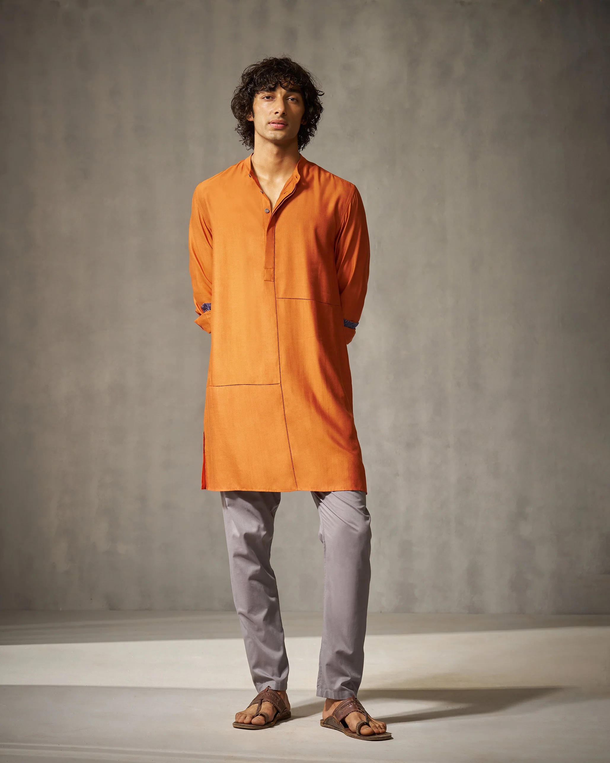 Moonbeam Kurta - Rust - Image 8