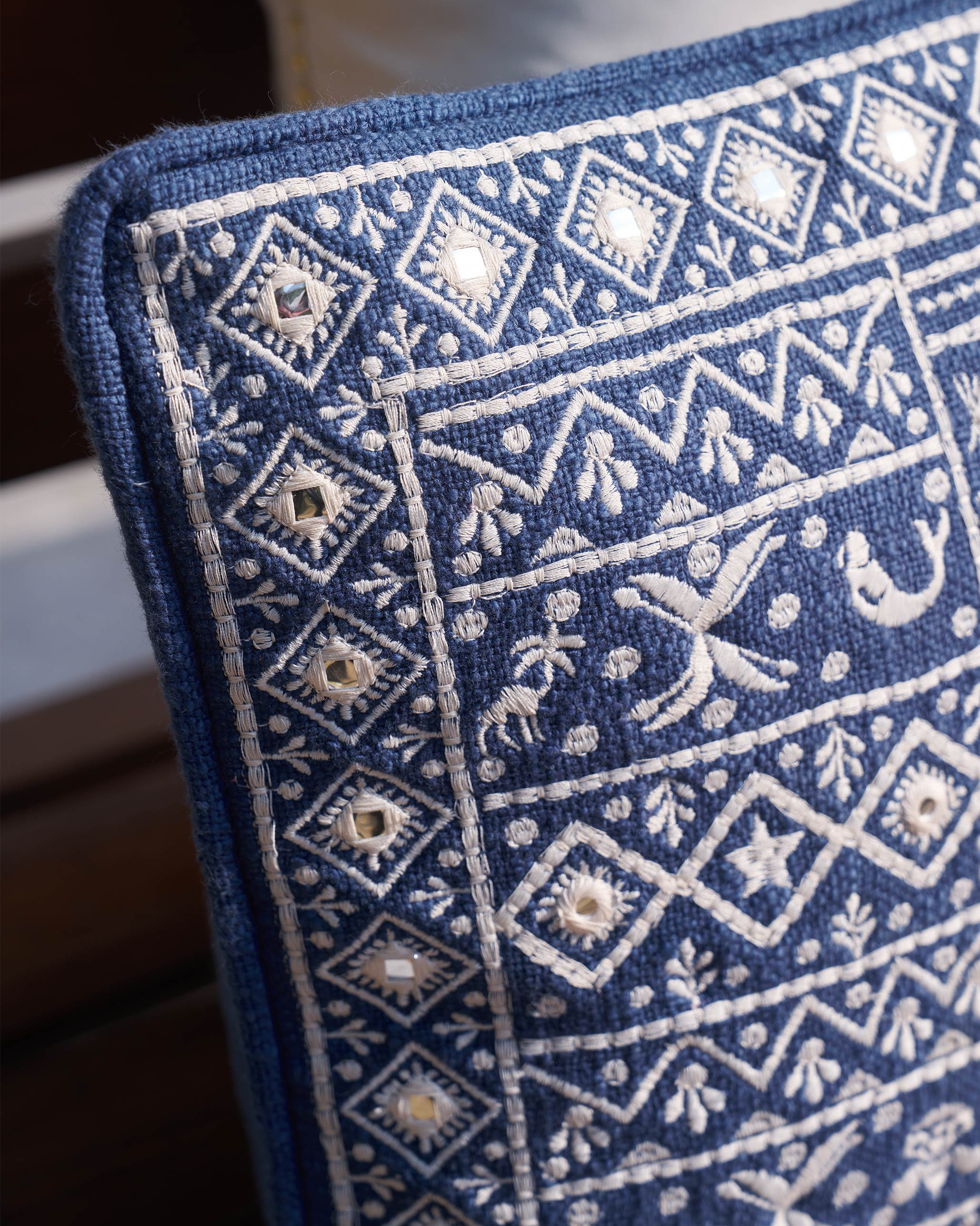 Morocco Mosaic Cushion Cover (Blue) - Image 2