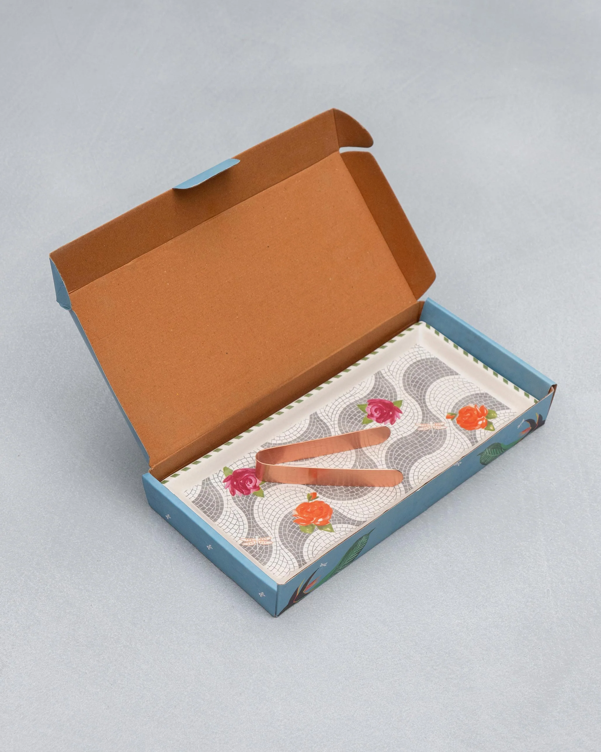 Mosaic Bloom Cookie Tray with Tong - Image 3