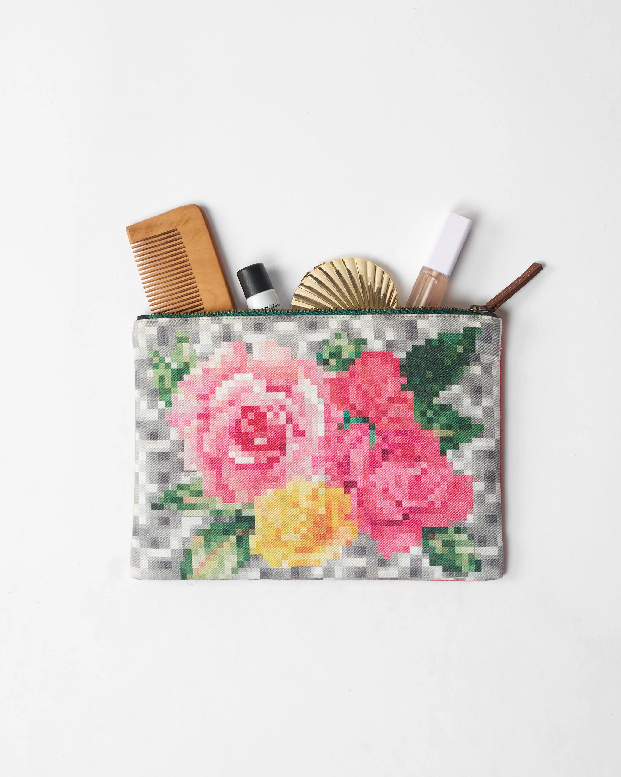 Mosaic Flower Pouch - Multicolor - Image 5