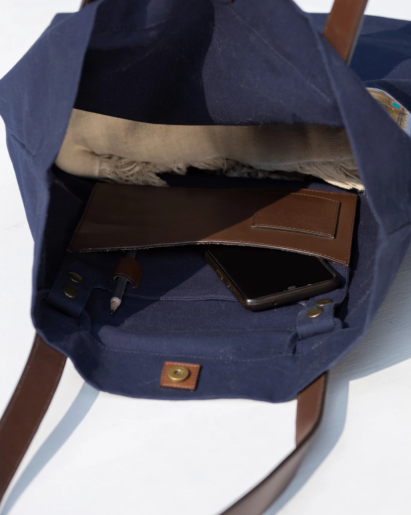Mukayu City Tote - Indigo - Image 5