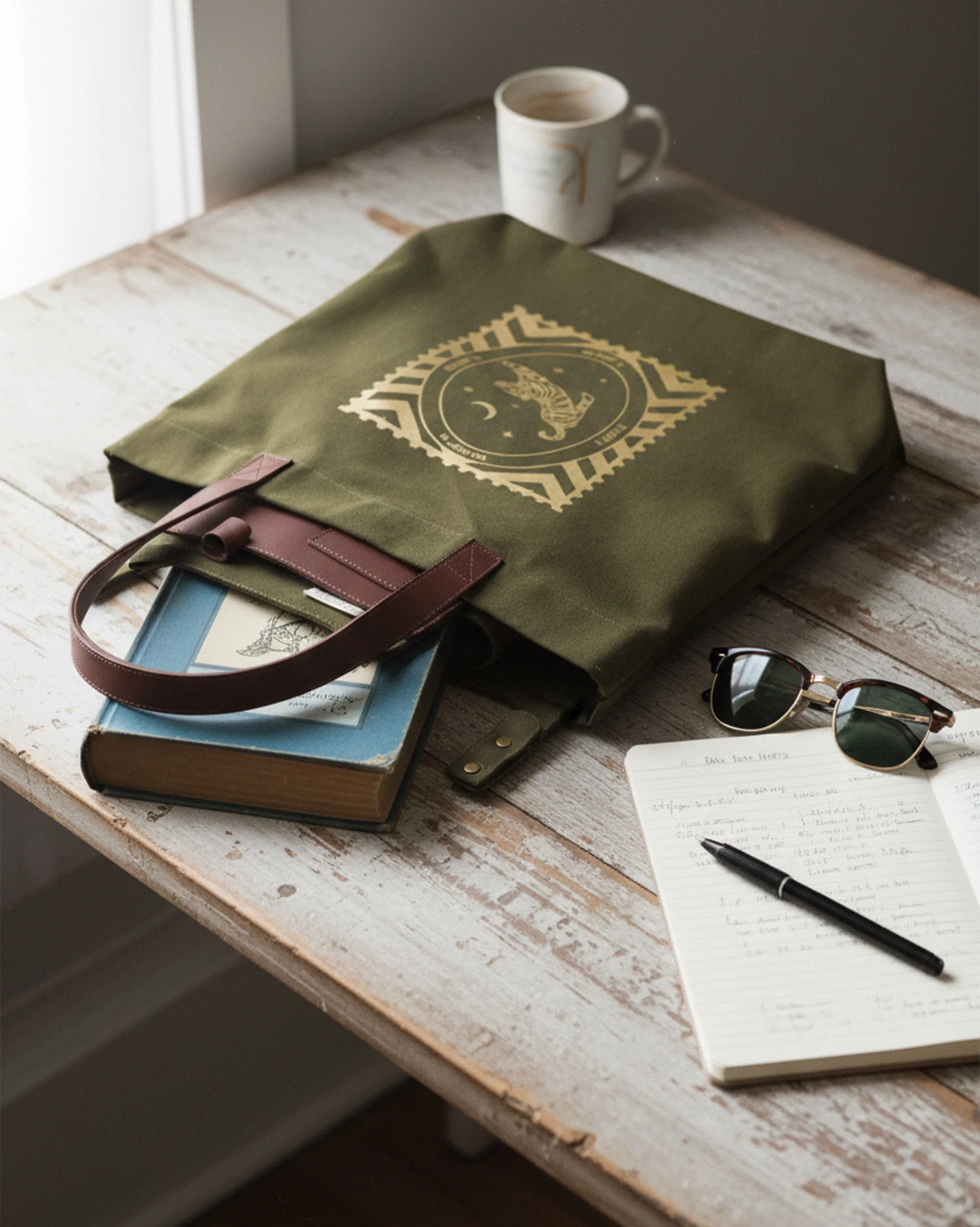 Mukayu City Tote - Olive - Image 2