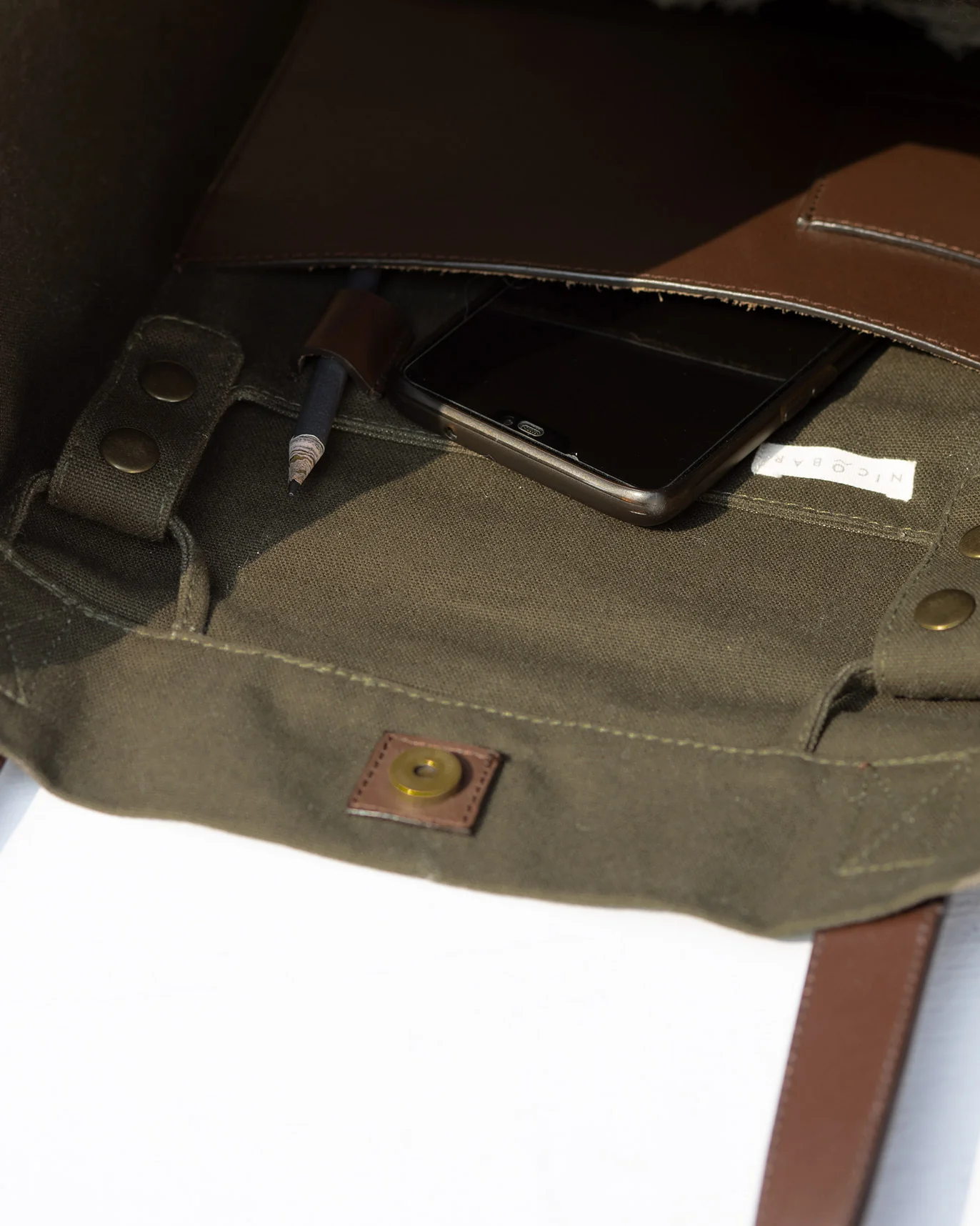 Mukayu City Tote - Olive - Image 5