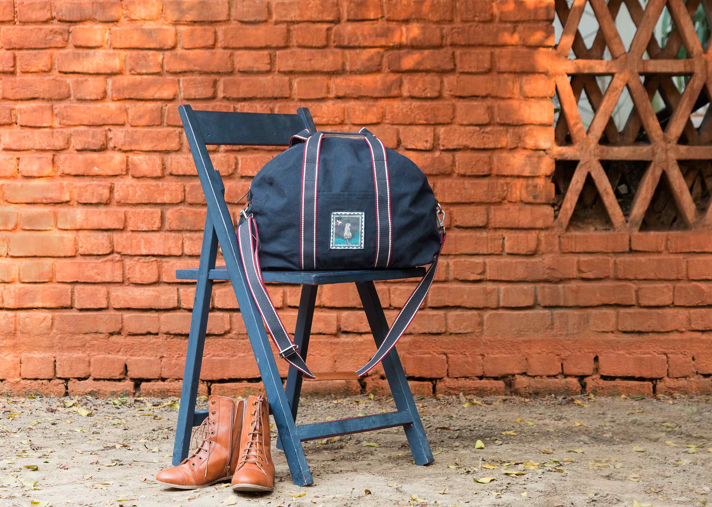 Mukayu Gym Bag - Indigo - Image 3