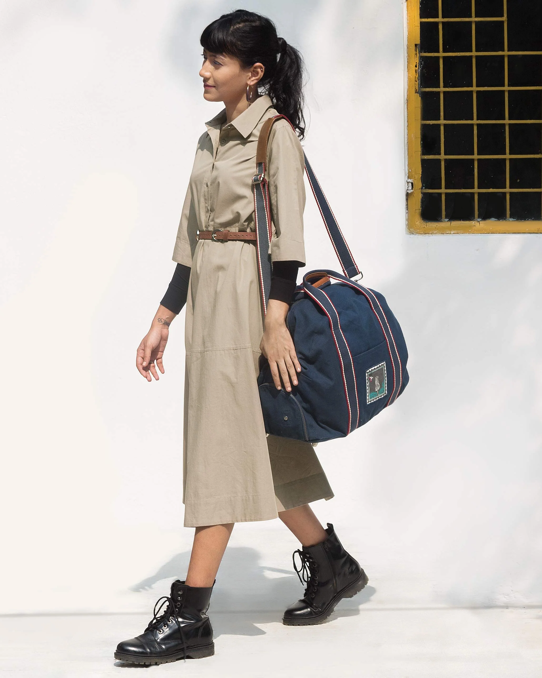 Mukayu Gym Bag - Indigo - Image 5