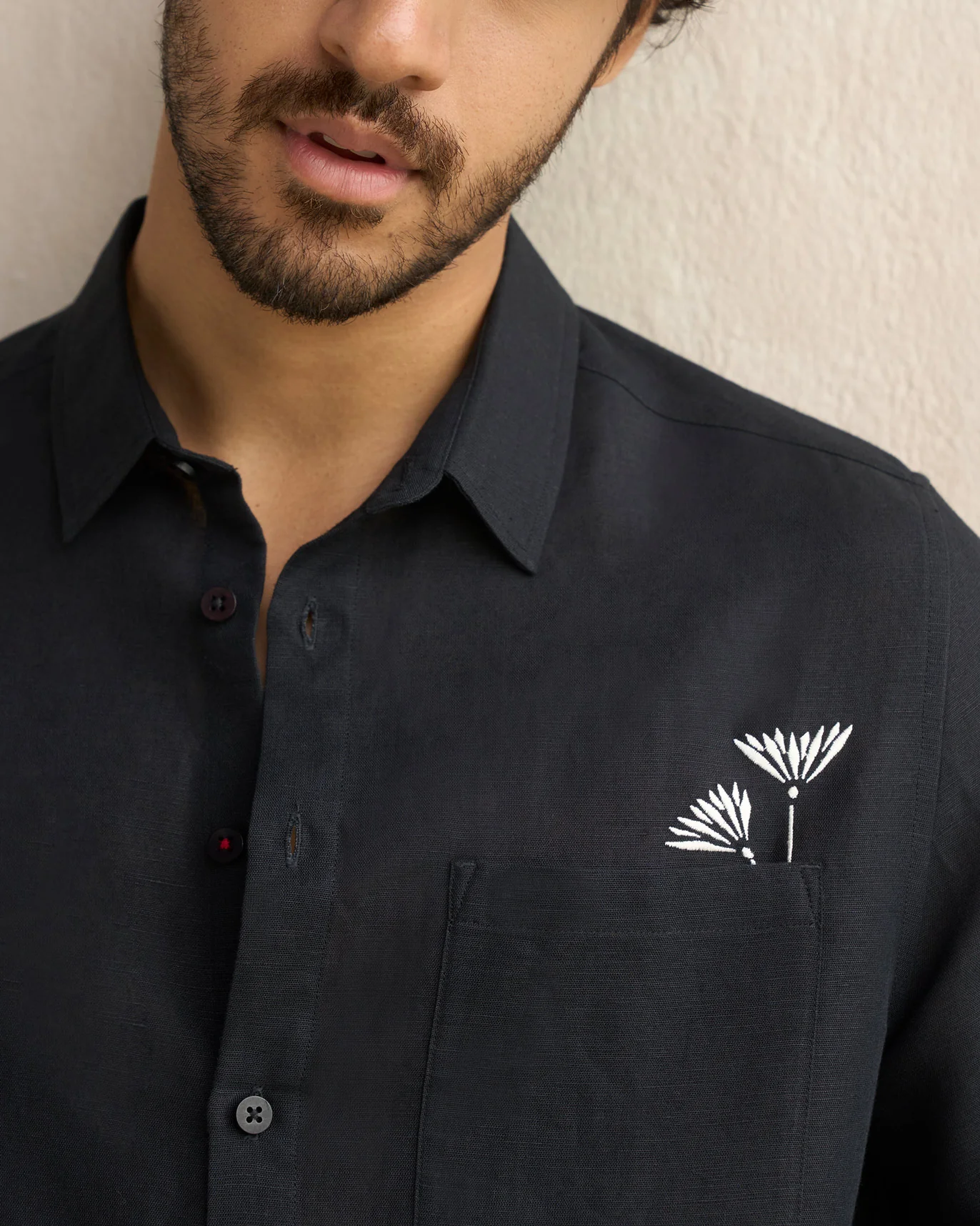 Musafir Pocket Shirt - Black - Image 3