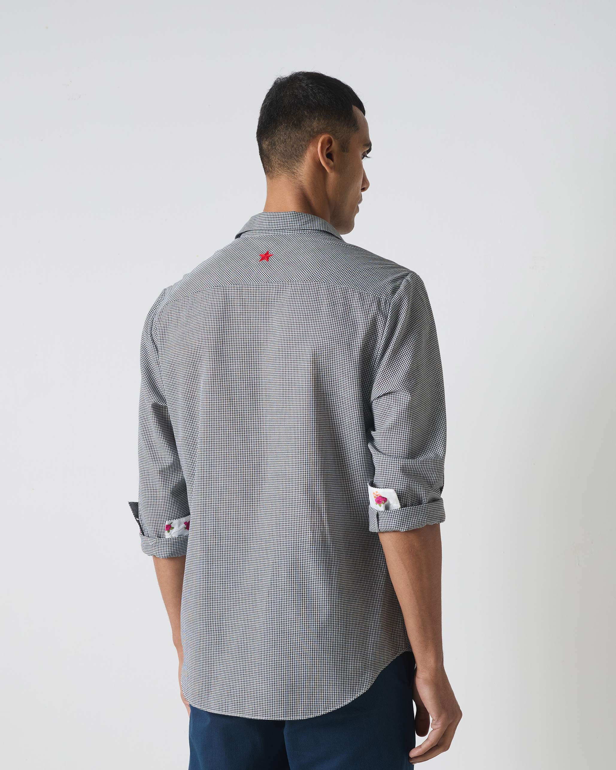 Musafir Pocket Shirt - Black Checks - Image 3