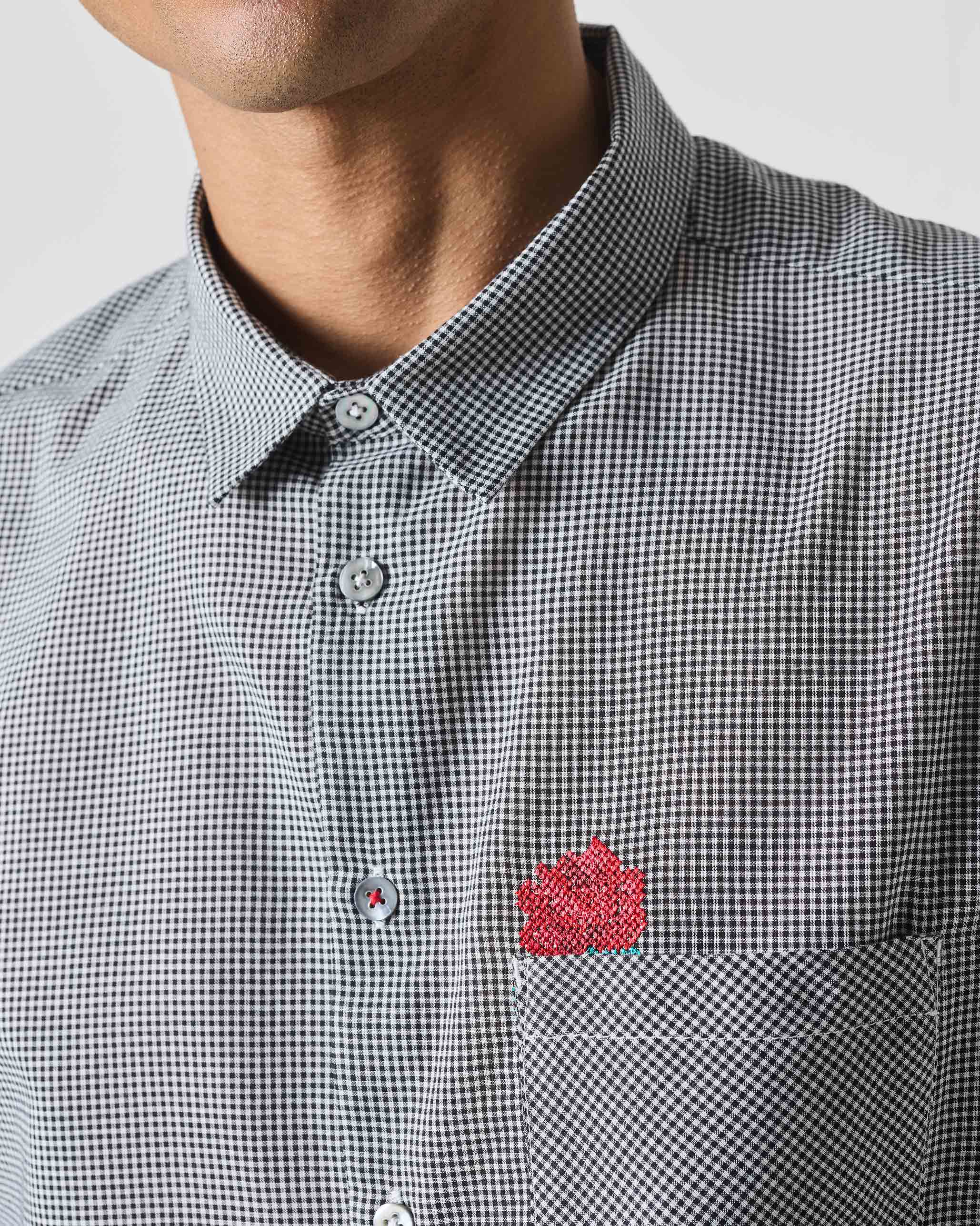 Musafir Pocket Shirt - Black Checks - Image 5