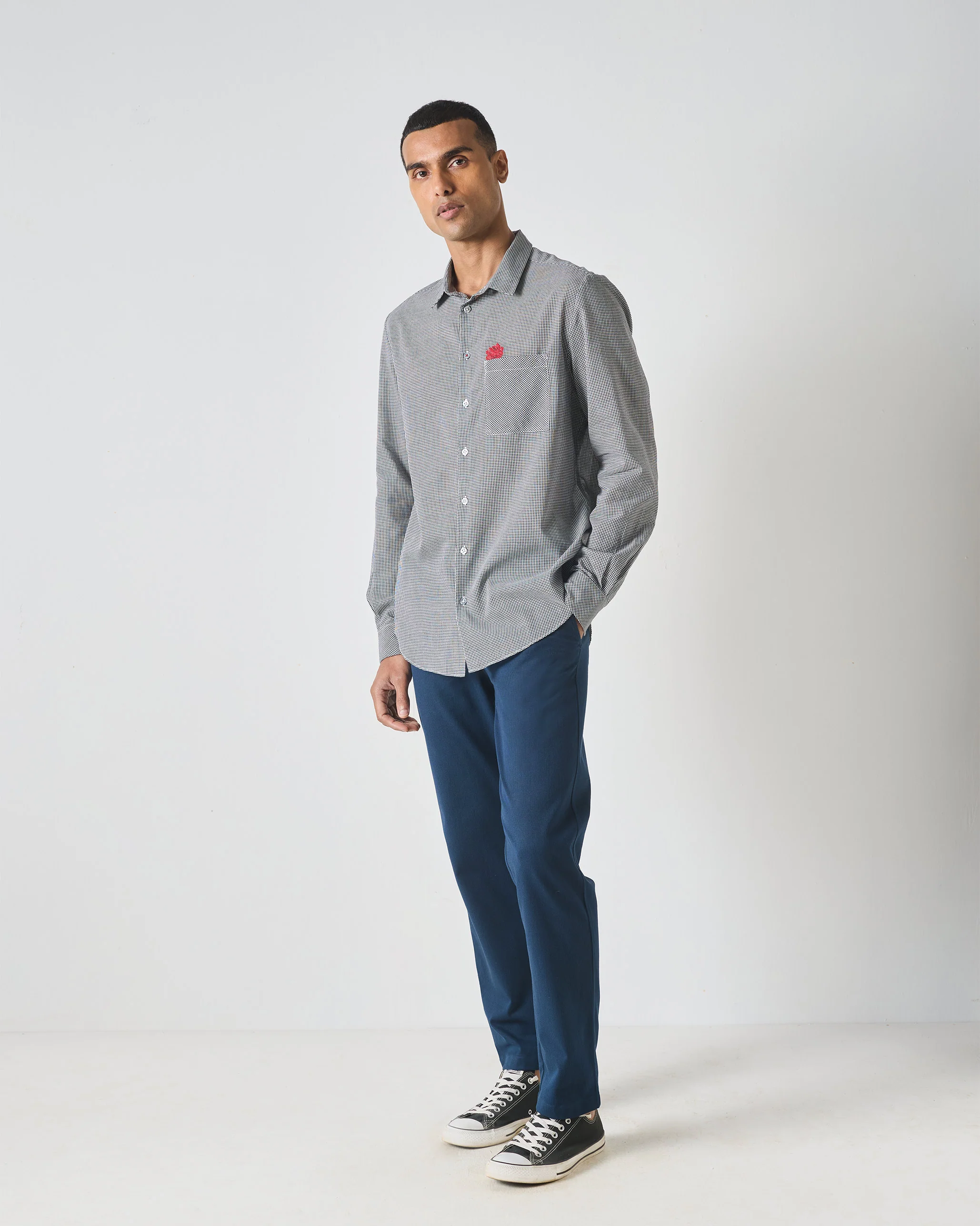 Musafir Pocket Shirt - Black Checks - Image 8